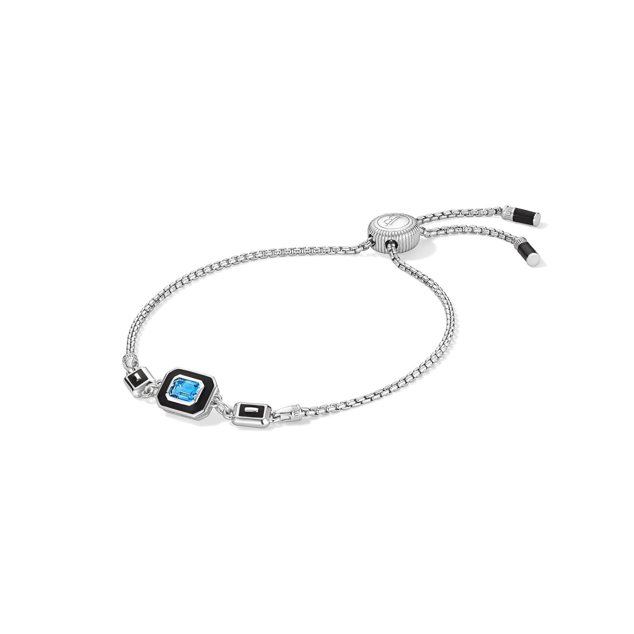 Adrienne Friendship Bracelet With Enamel And Swiss Blue Topaz