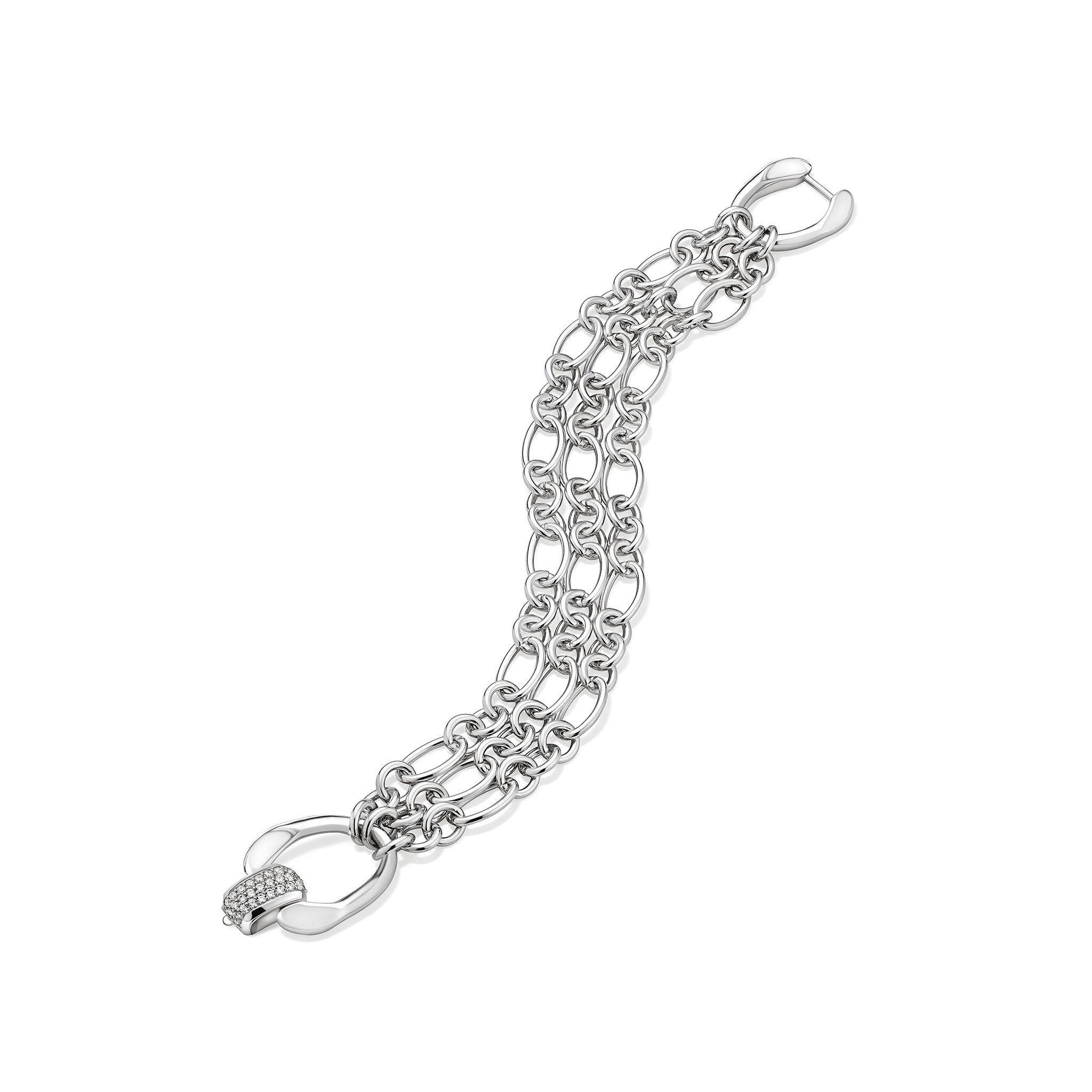 Gaia Multi Chain Bracelet with Diamonds
