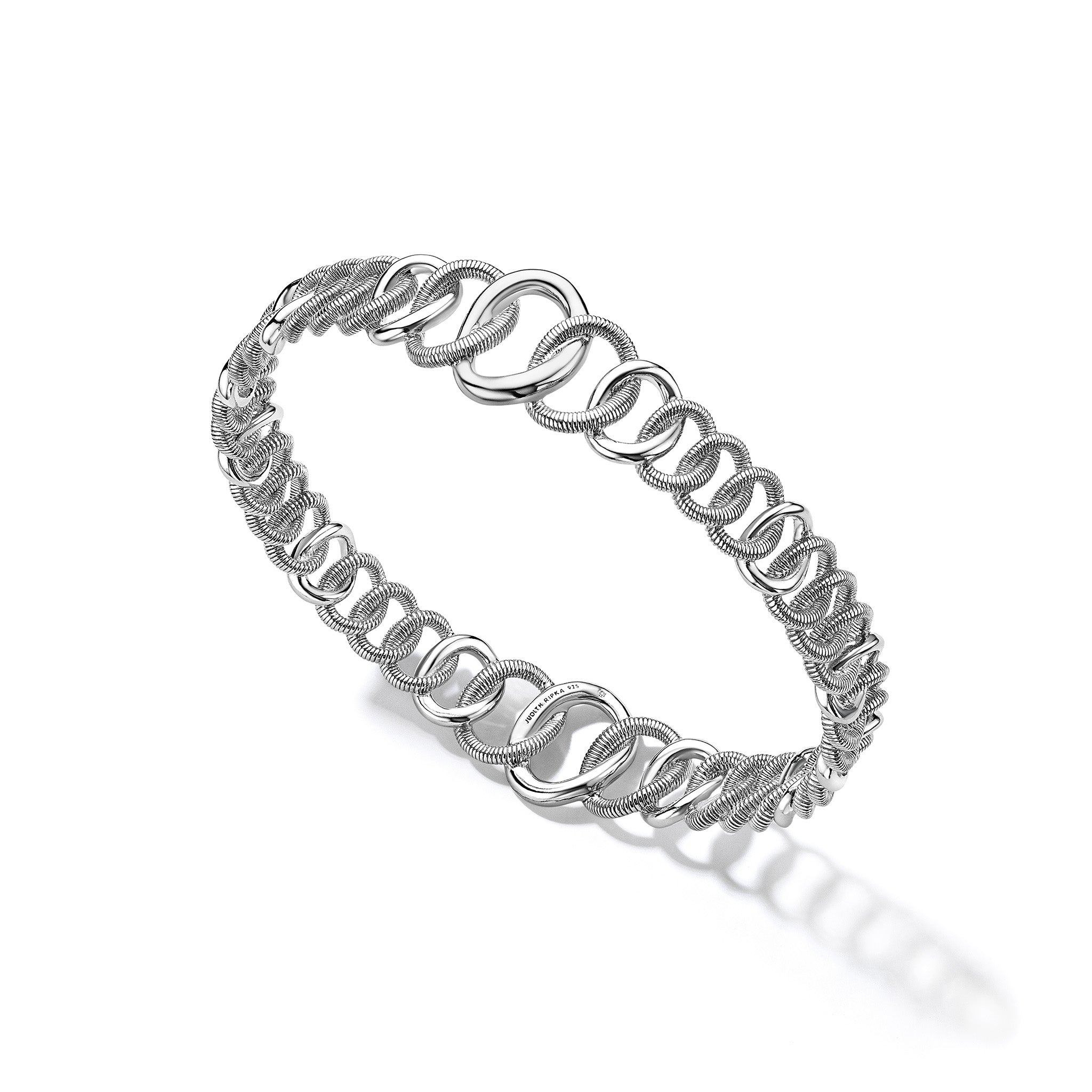 Eternity Interlocking Multi Link Stack Bangle