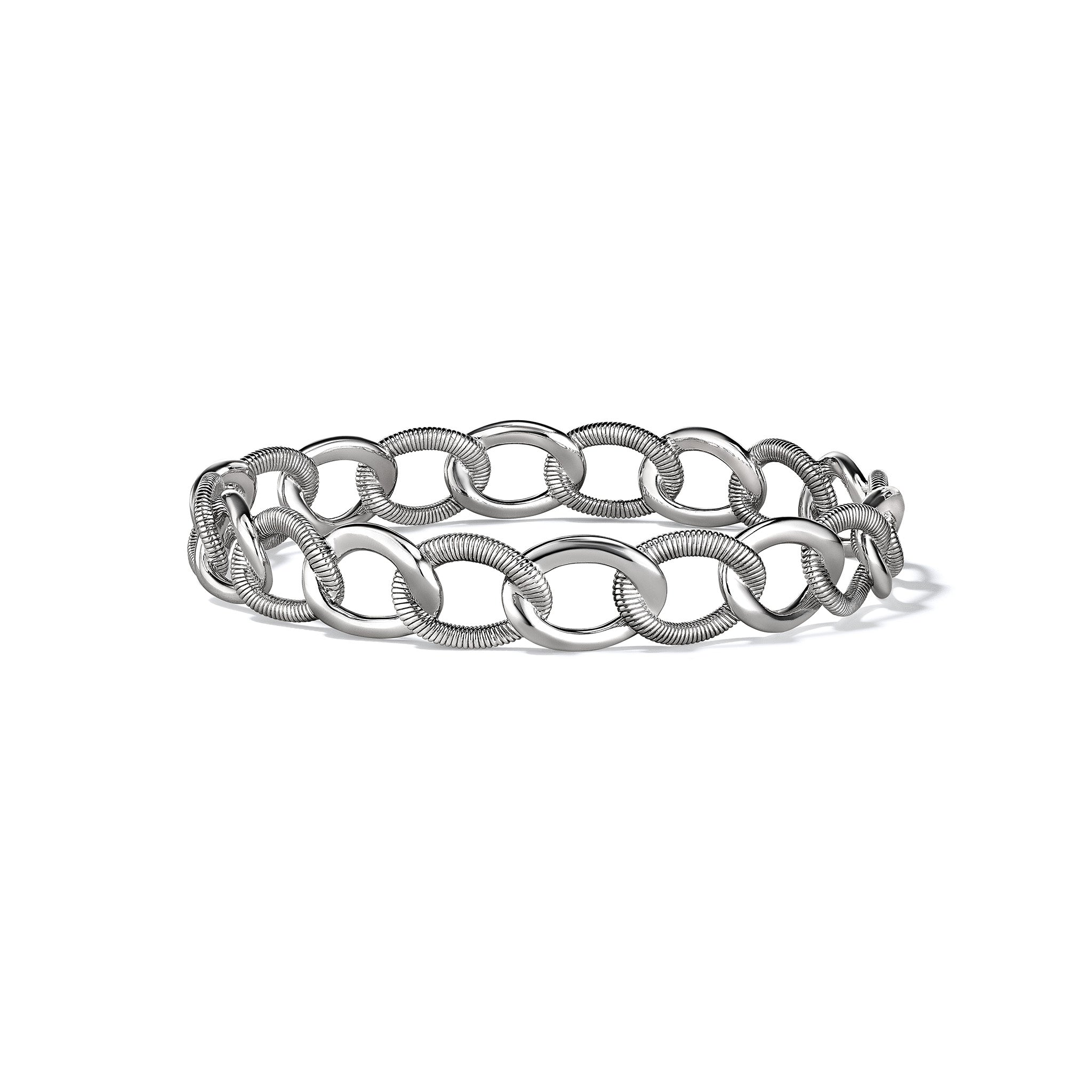 Eternity Interlocking Link Stack Bangle