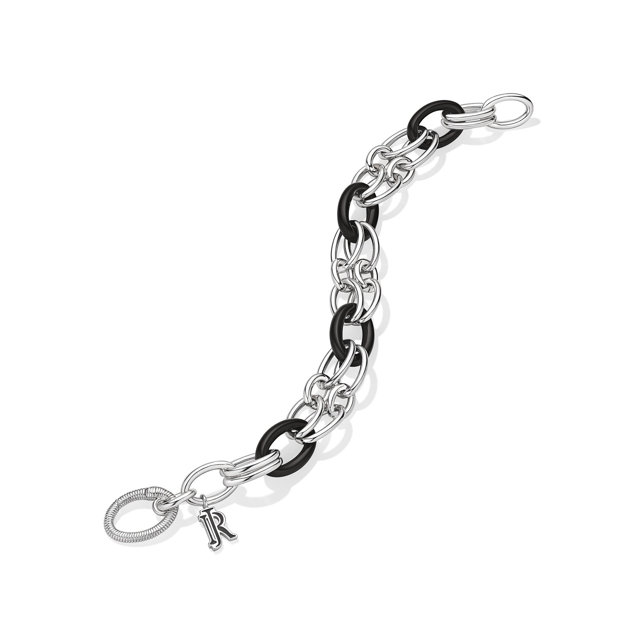 Eternity Signature Double Link Bracelet with Black Onyx