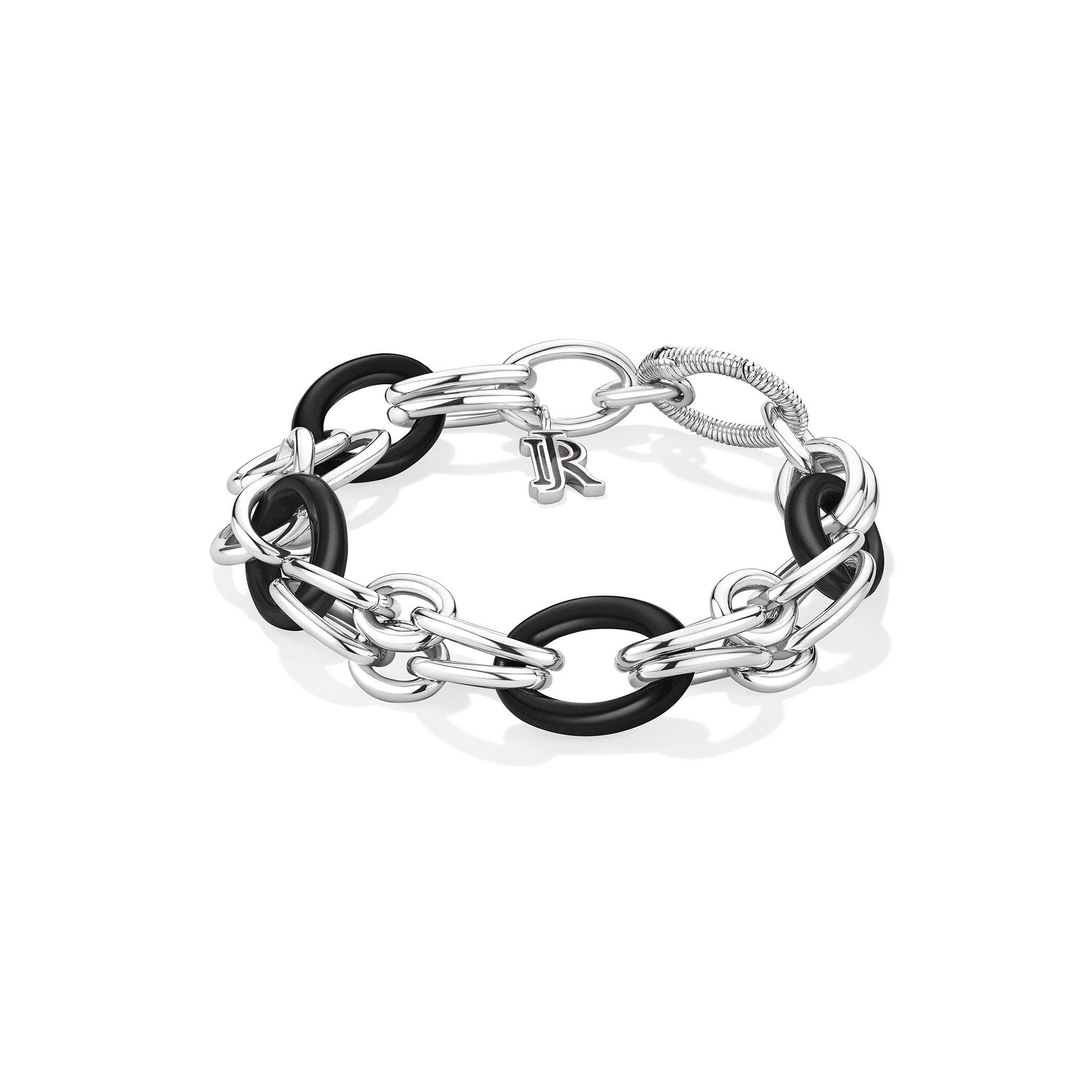 Eternity Signature Double Link Bracelet With Black Onyx