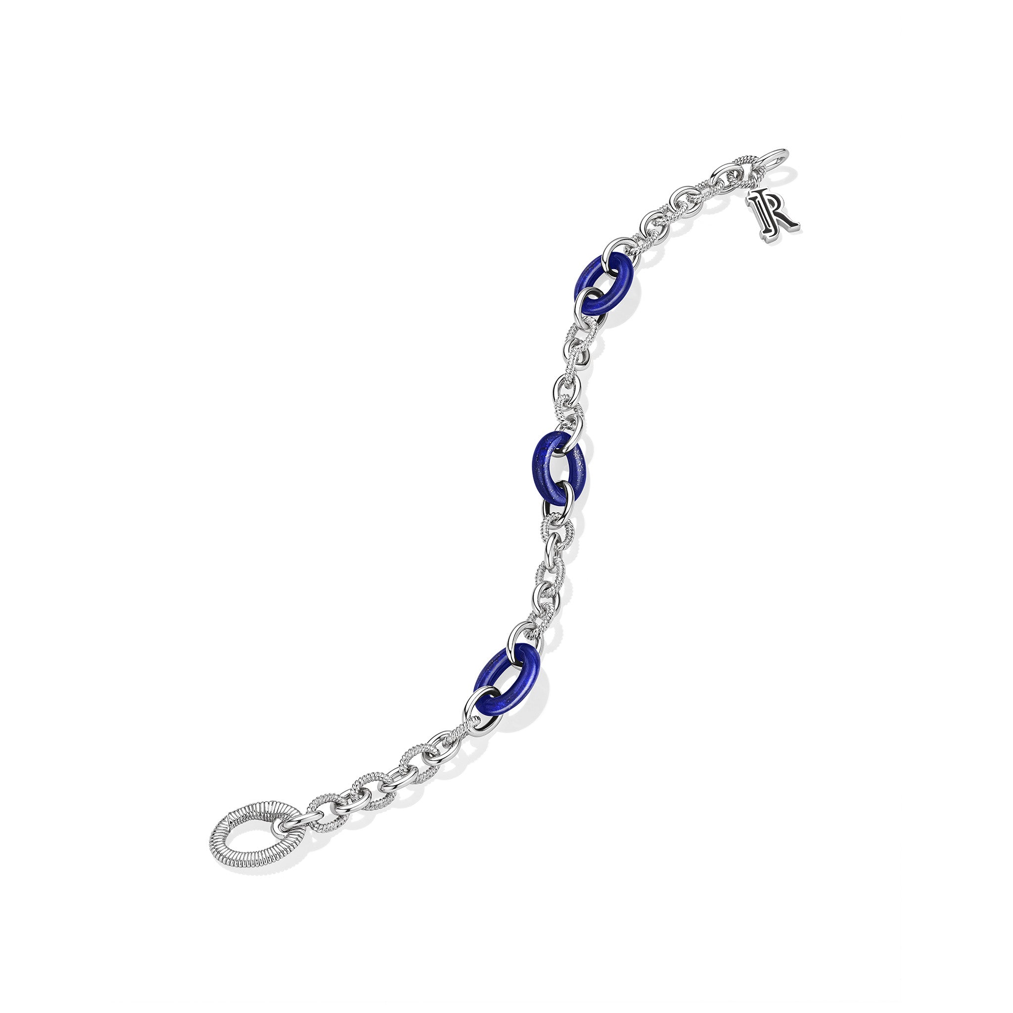 Eternity Signature Link Bracelet with Lapis
