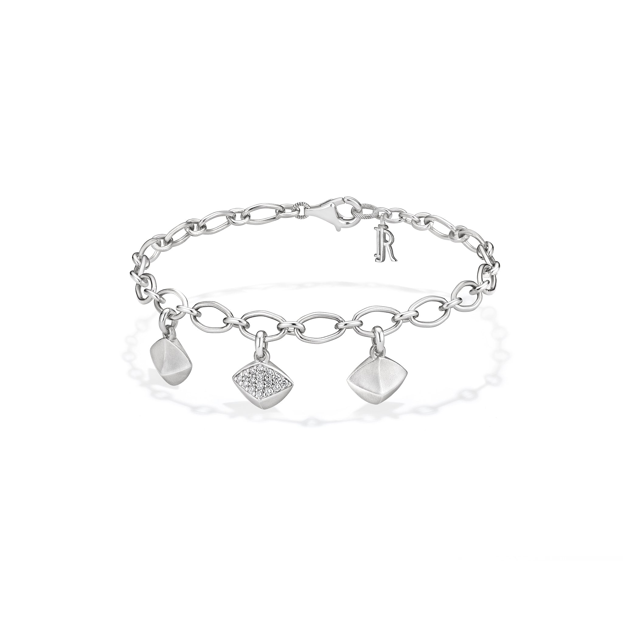 Iris Charm Bracelet With Diamonds