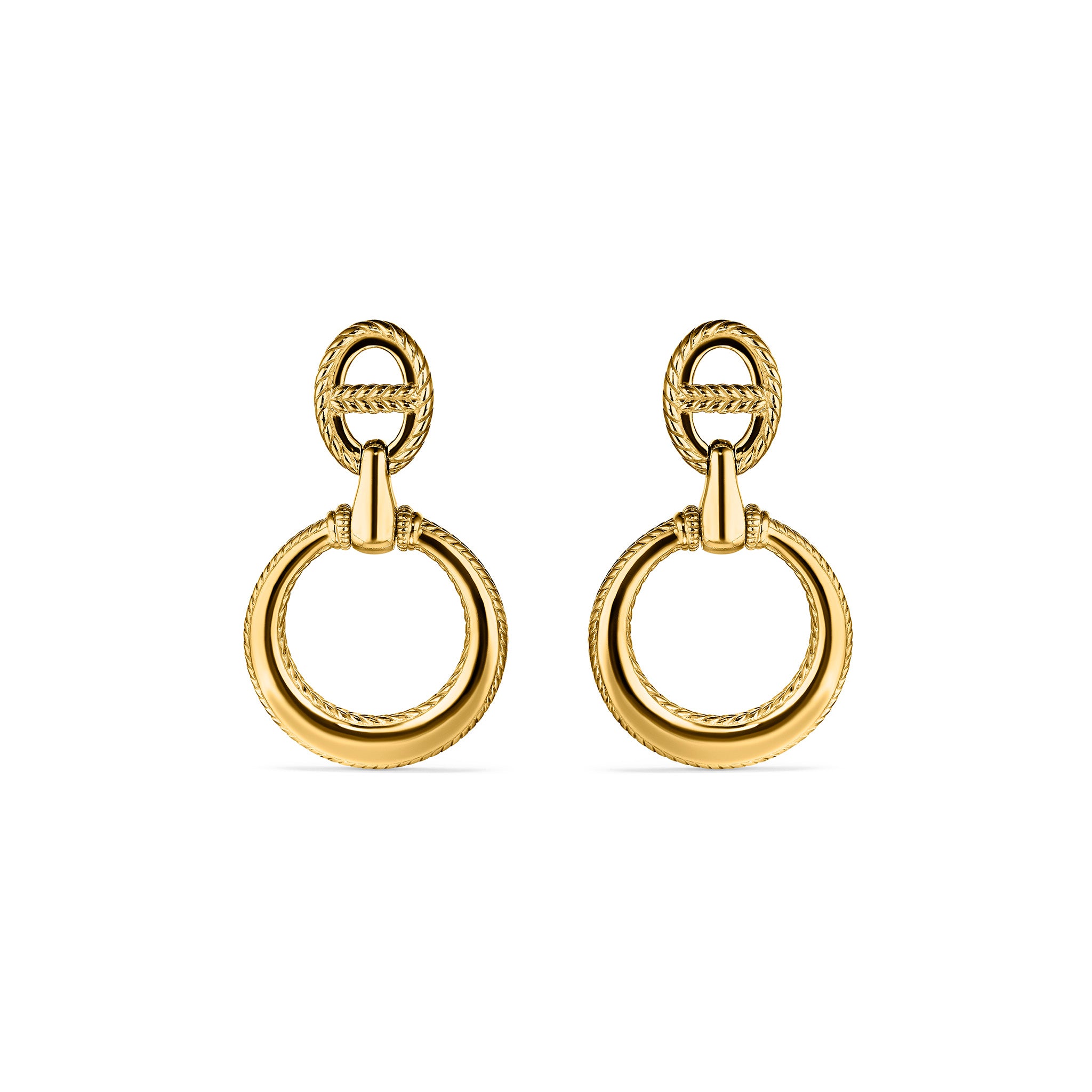 Vienna Door Knocker Earrings in 18K