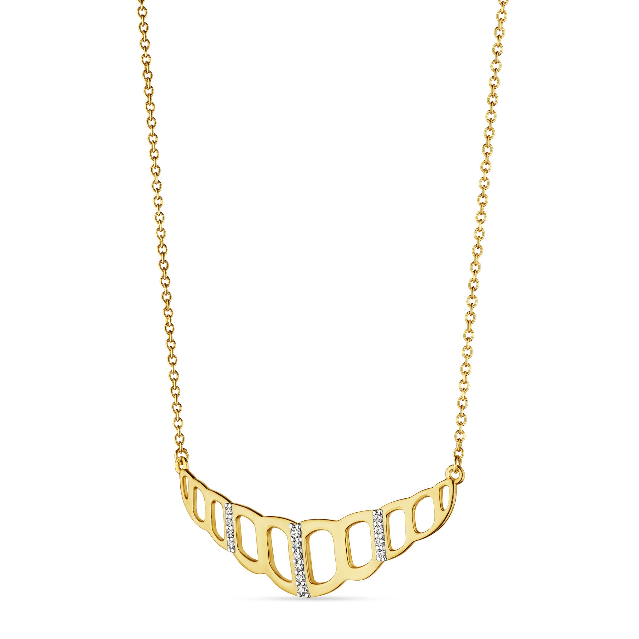 Selvaggia Necklace with Diamonds in 14K