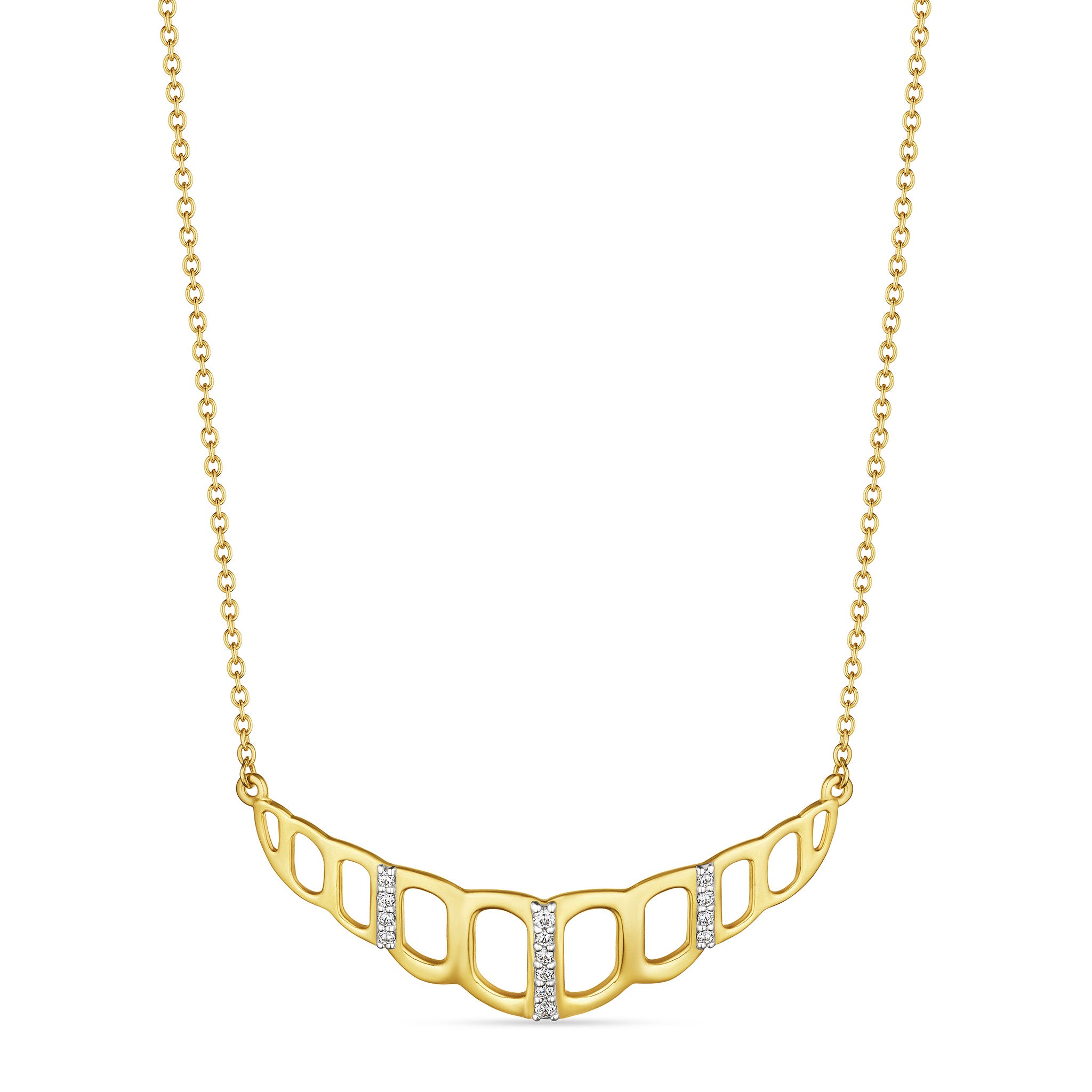 Selvaggia Necklace With Diamonds In 14K