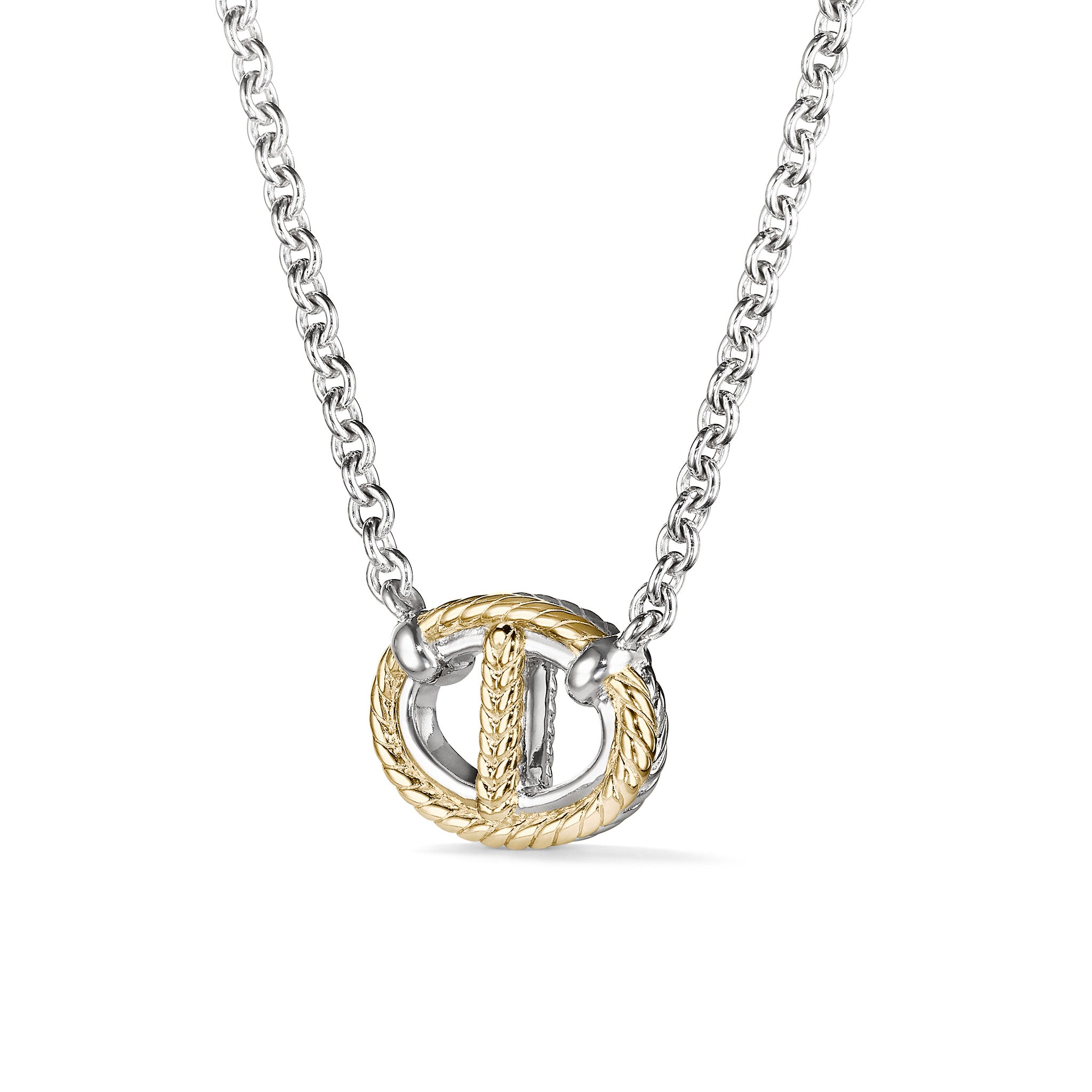 Vienna Single Link Necklace with 18K Gold