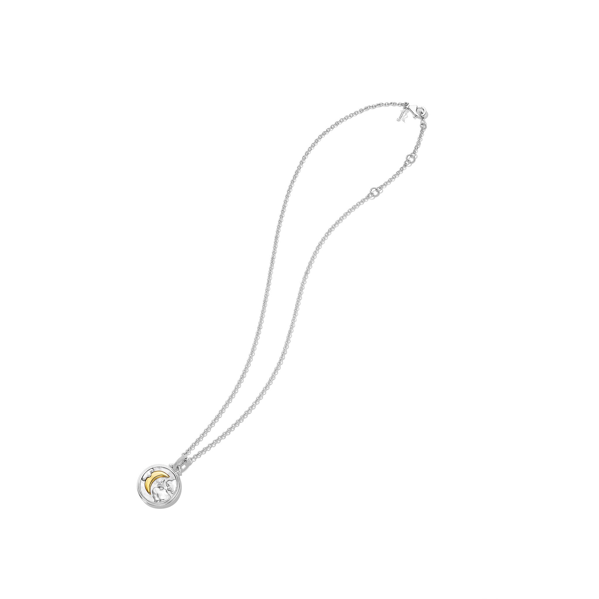Little Luxuries Star Light Medallion Necklace with Diamonds and 18K Go