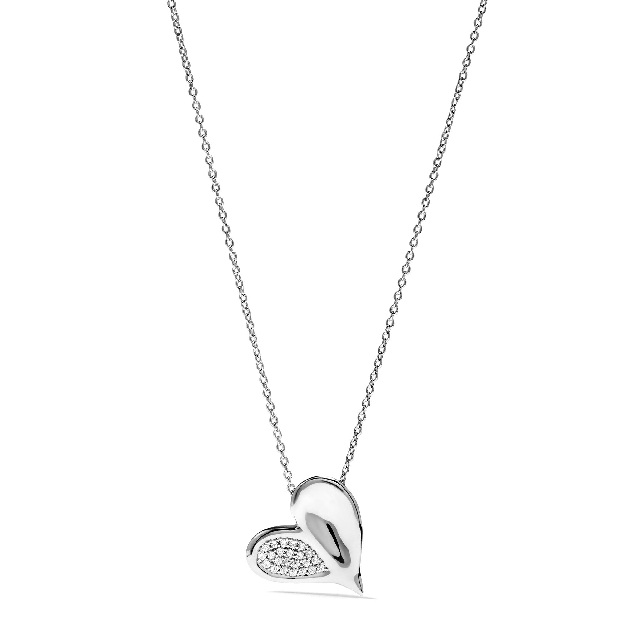 Eros Heart Necklace With Diamonds