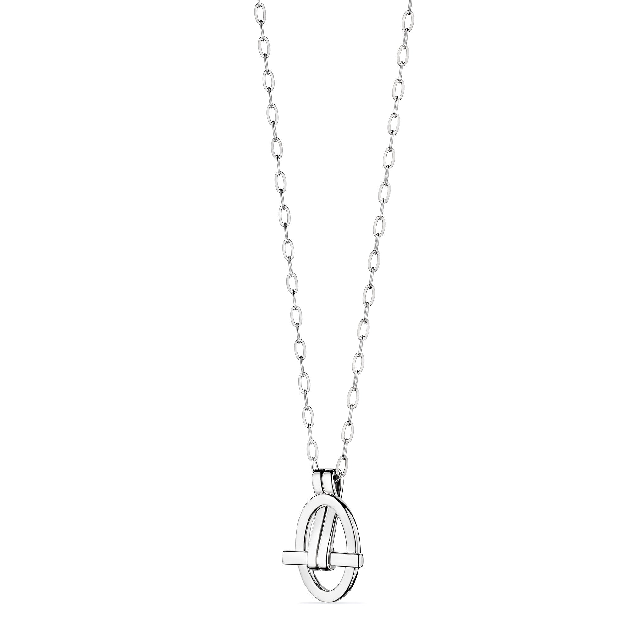 Eternity Long Love Knot Pendant Necklace