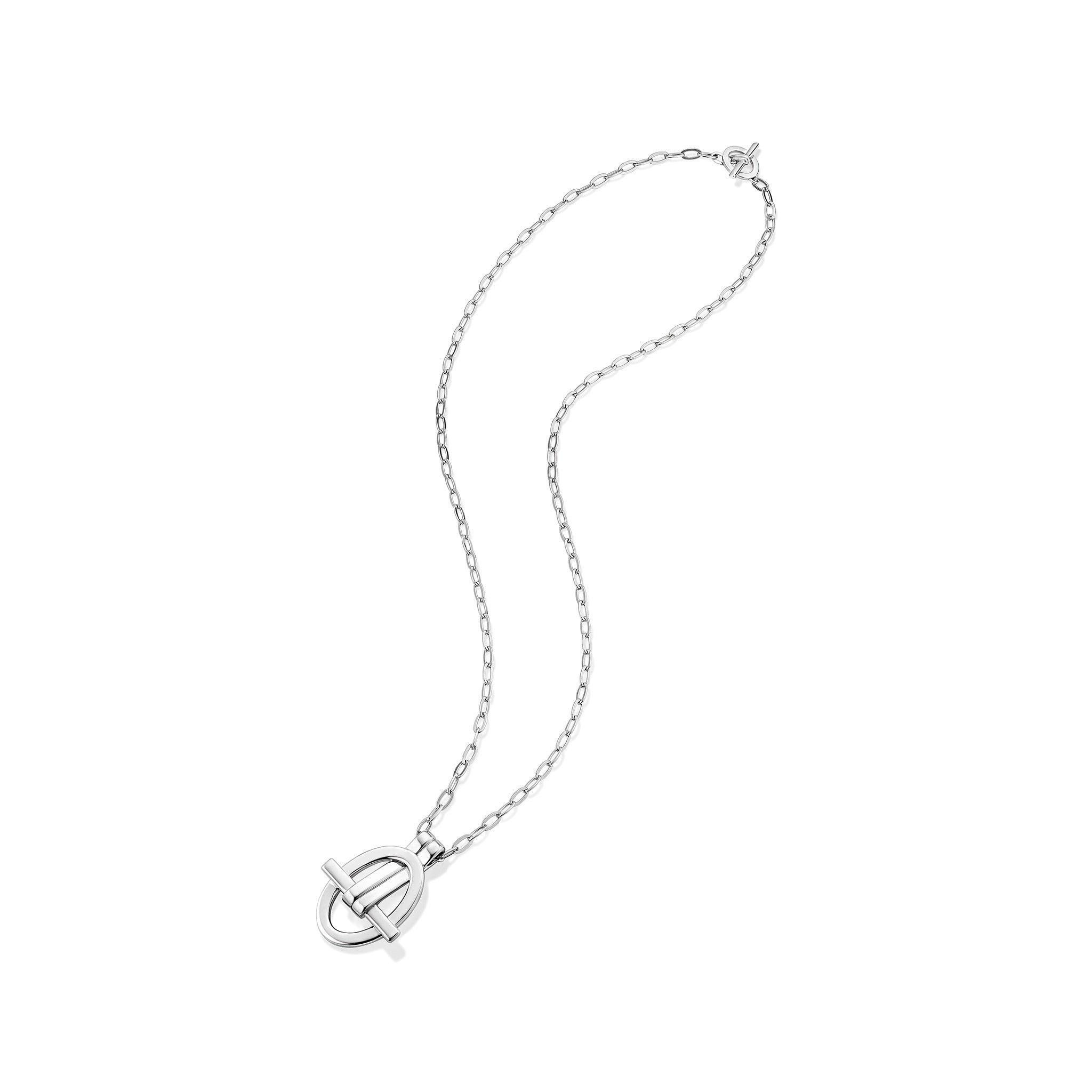 Eternity Long Love Knot Pendant Necklace