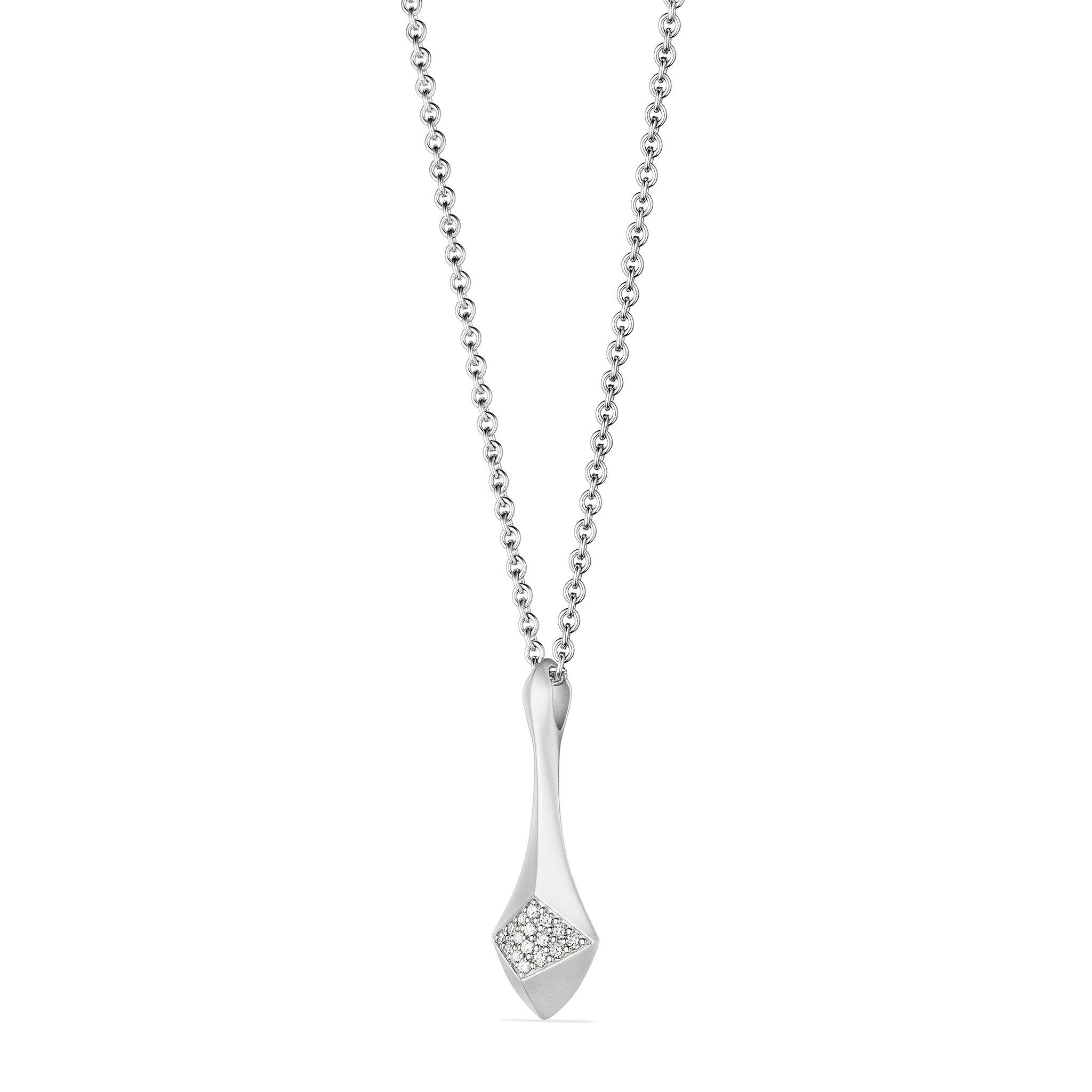 Iris Drop Necklace with Diamonds