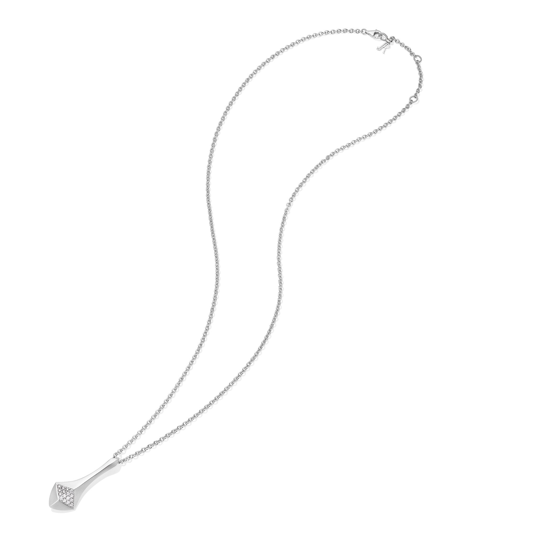 Iris Drop Necklace with Diamonds