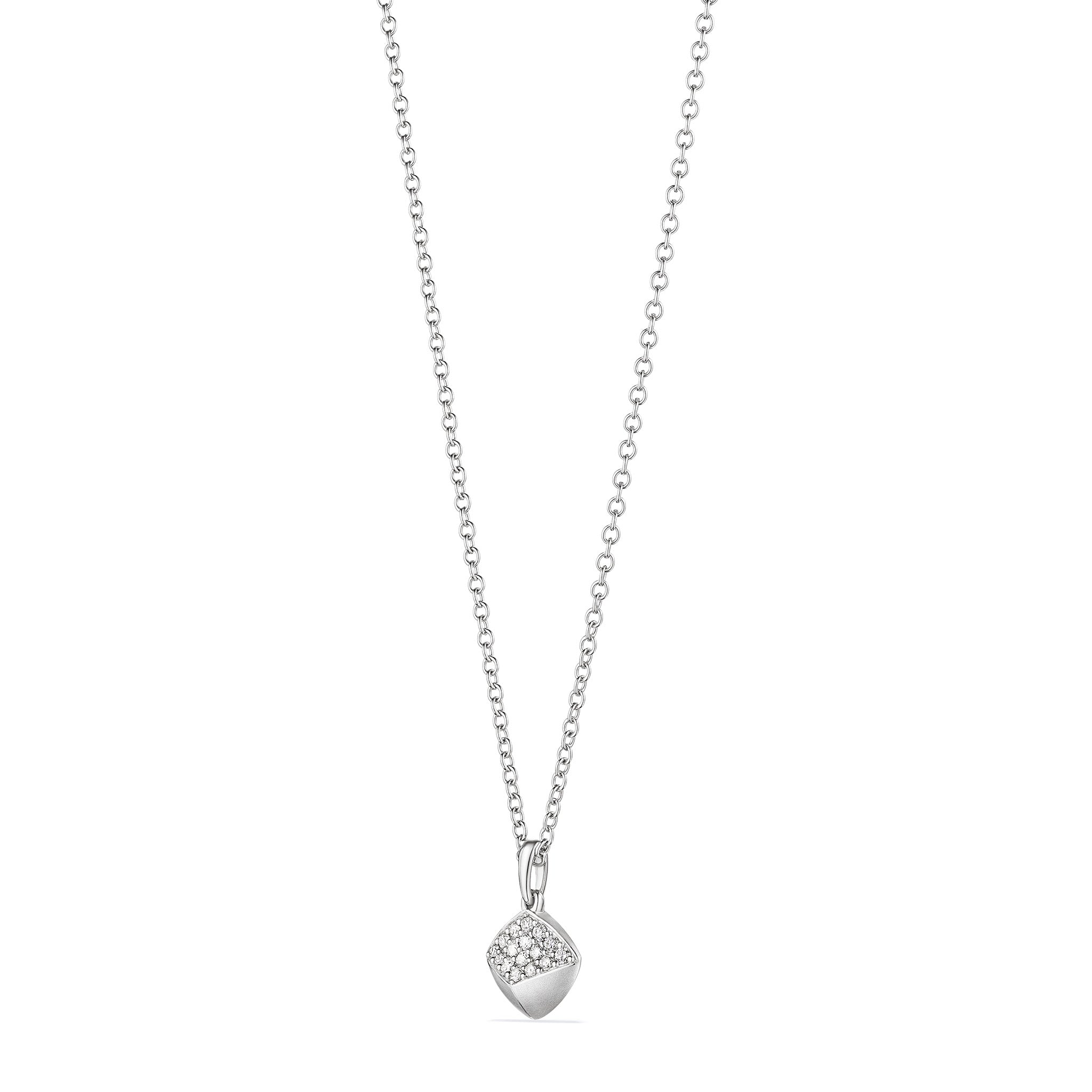 Iris Pendant Necklace with Diamonds