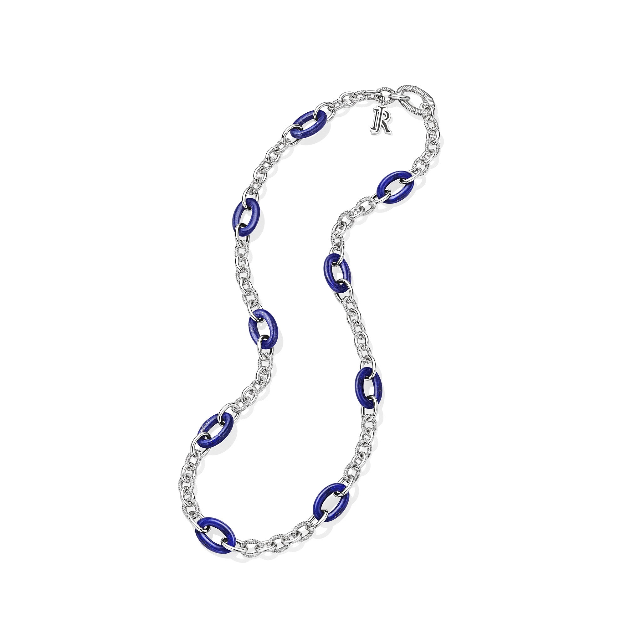 Eternity Signature Link Necklace with Lapis