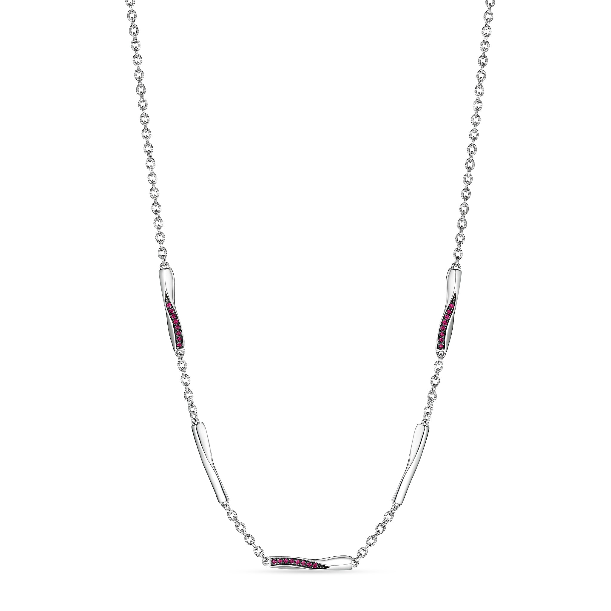 Nova Station Necklace With Ruby