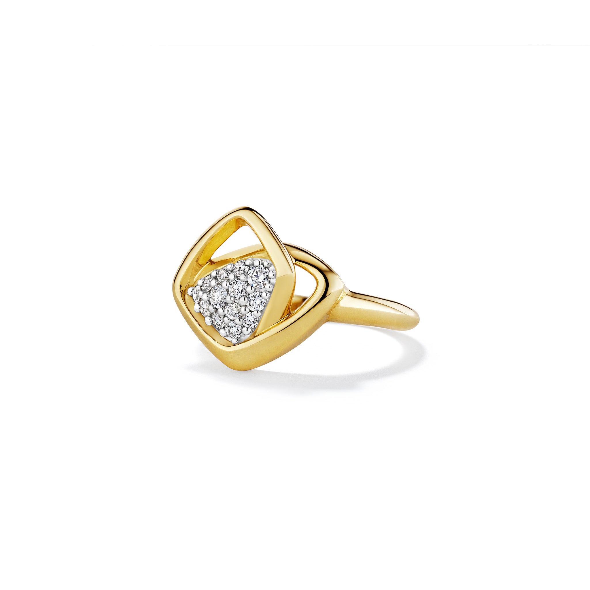 Selvaggia Ring with Diamonds in 14K