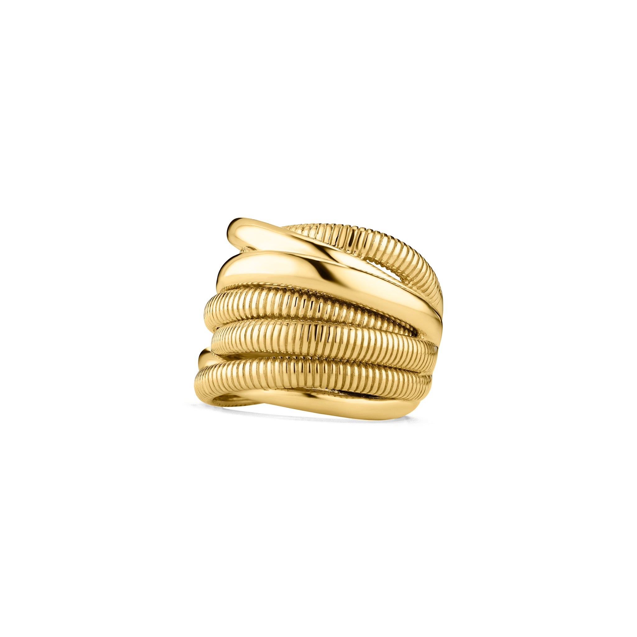 Eternity Seven Band Highway Ring in 18K