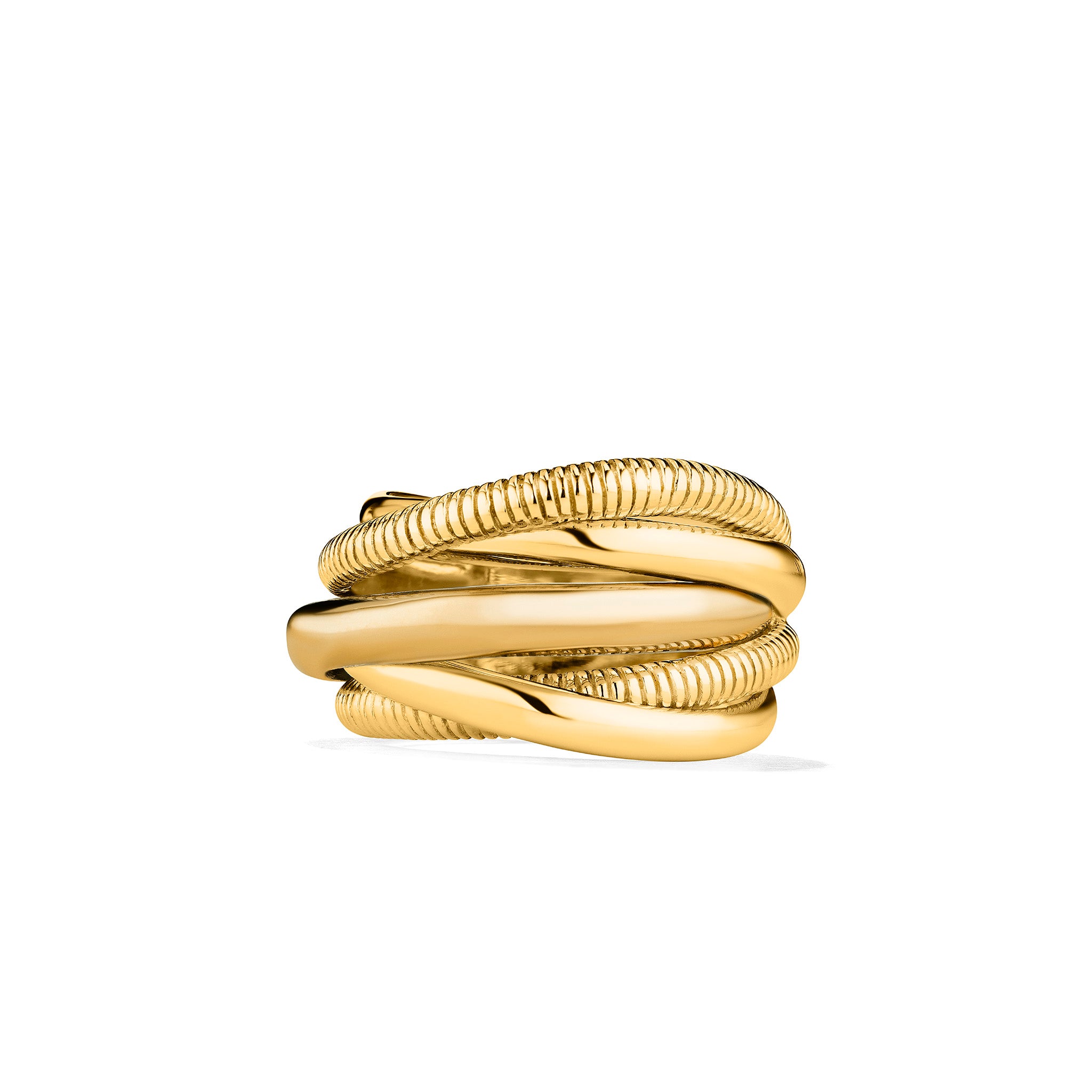 Eternity Five Band Highway Ring in 18K