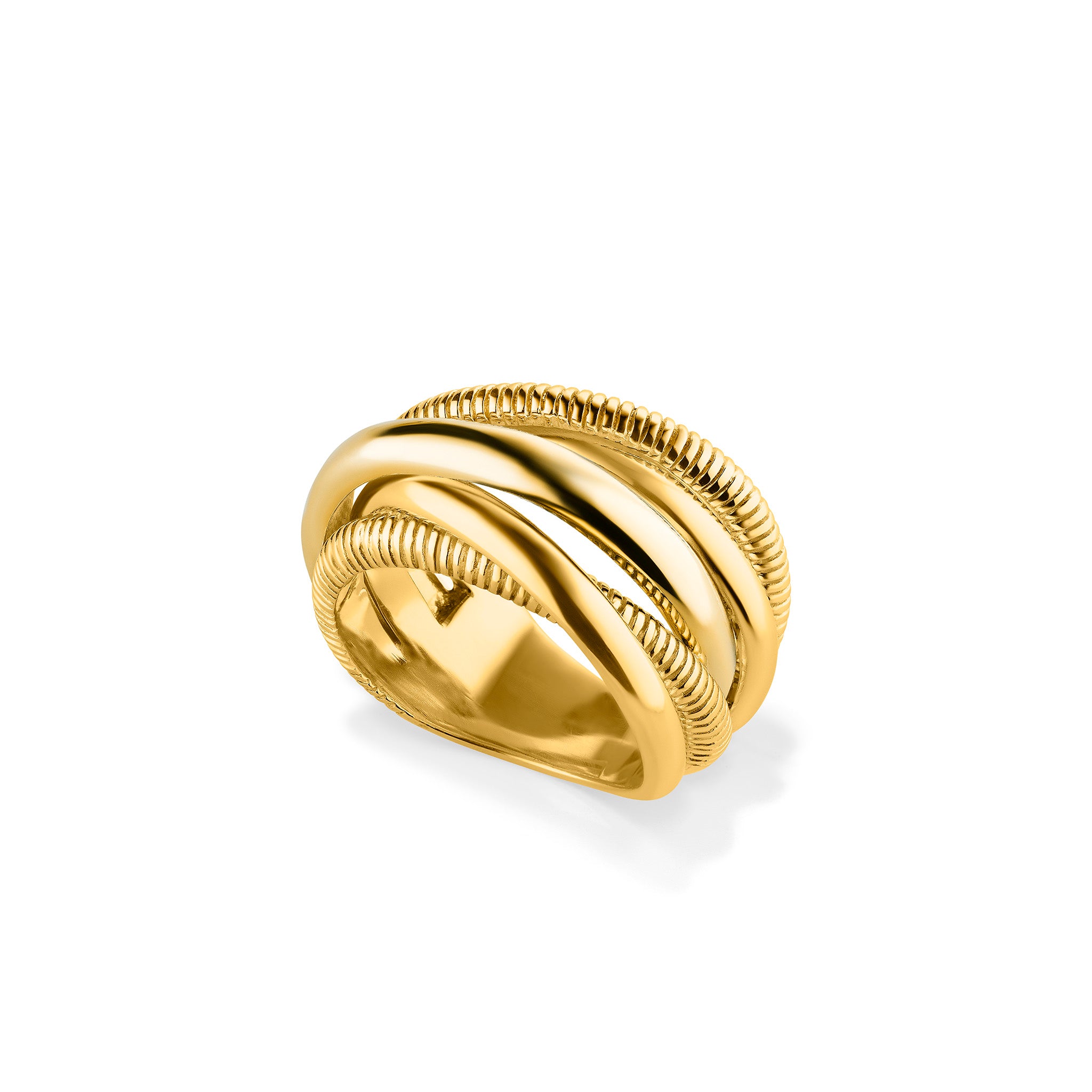 Eternity Five Band Highway Ring in 18K