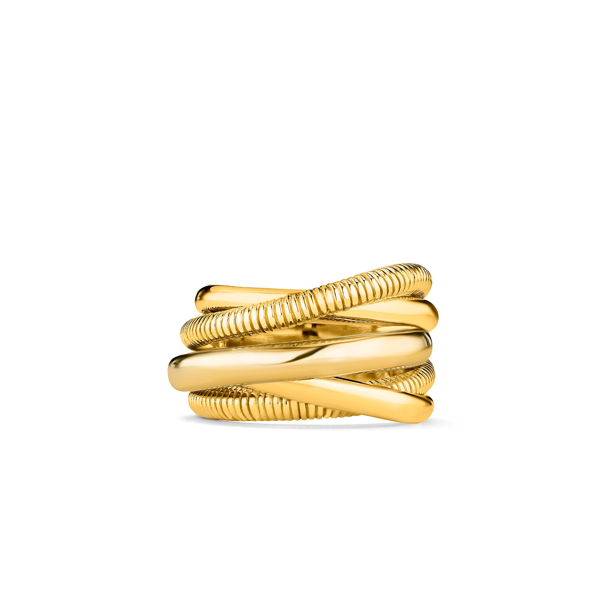 Eternity Five Band Highway Ring In 18K