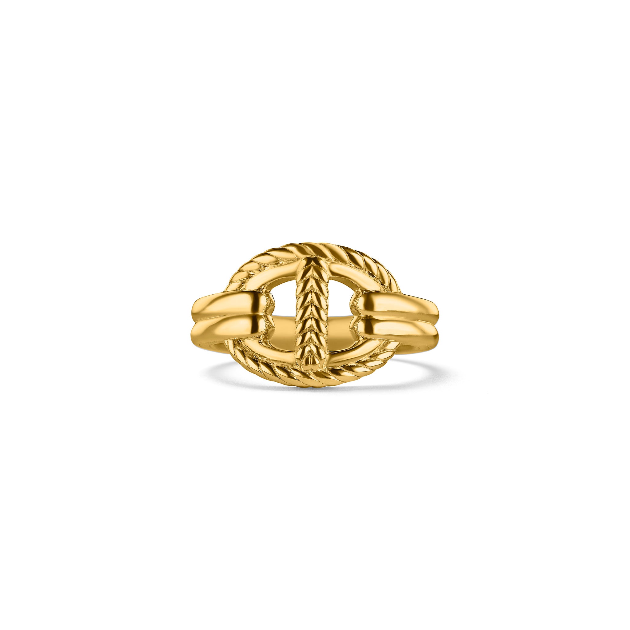Vienna Single Link Ring In 18K