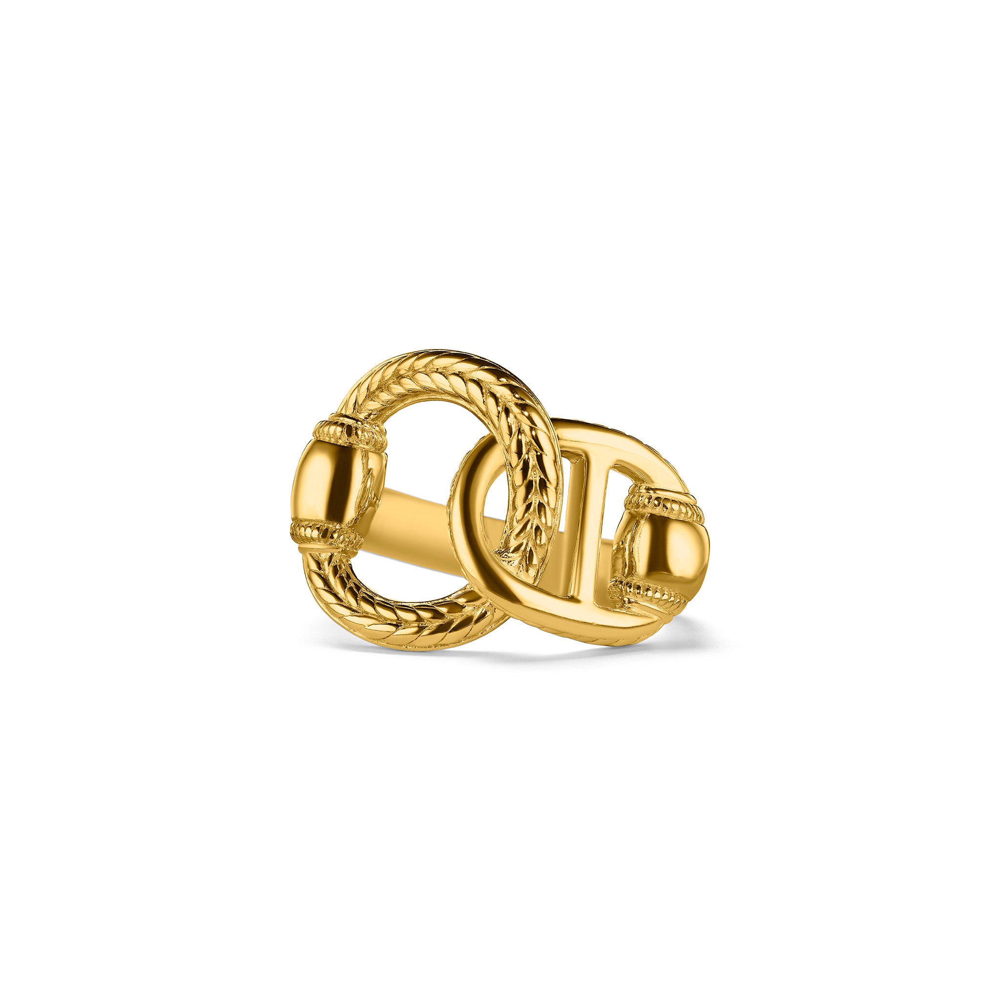 Vienna Interlocking Ring In 18K