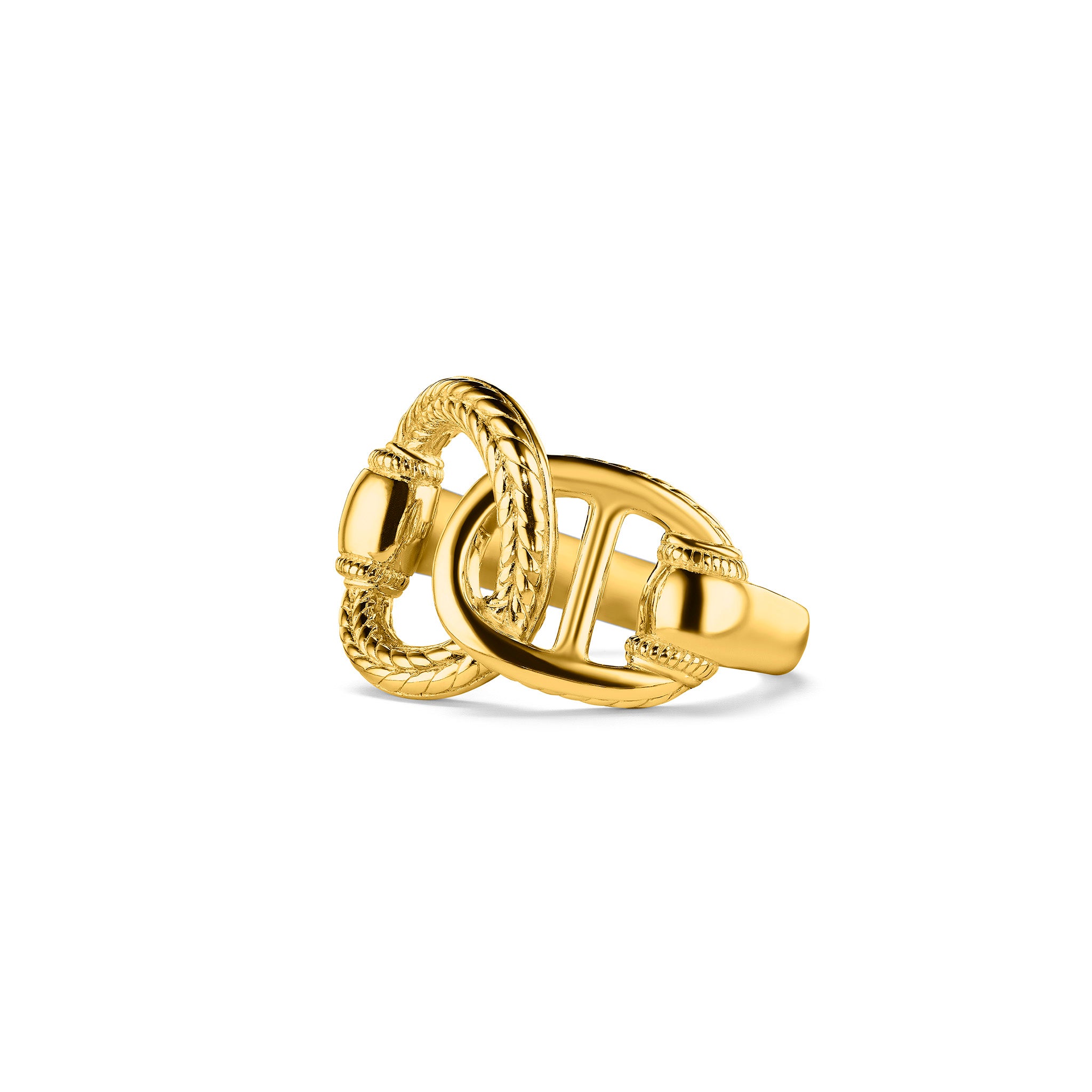 Vienna Interlocking Ring in 18K