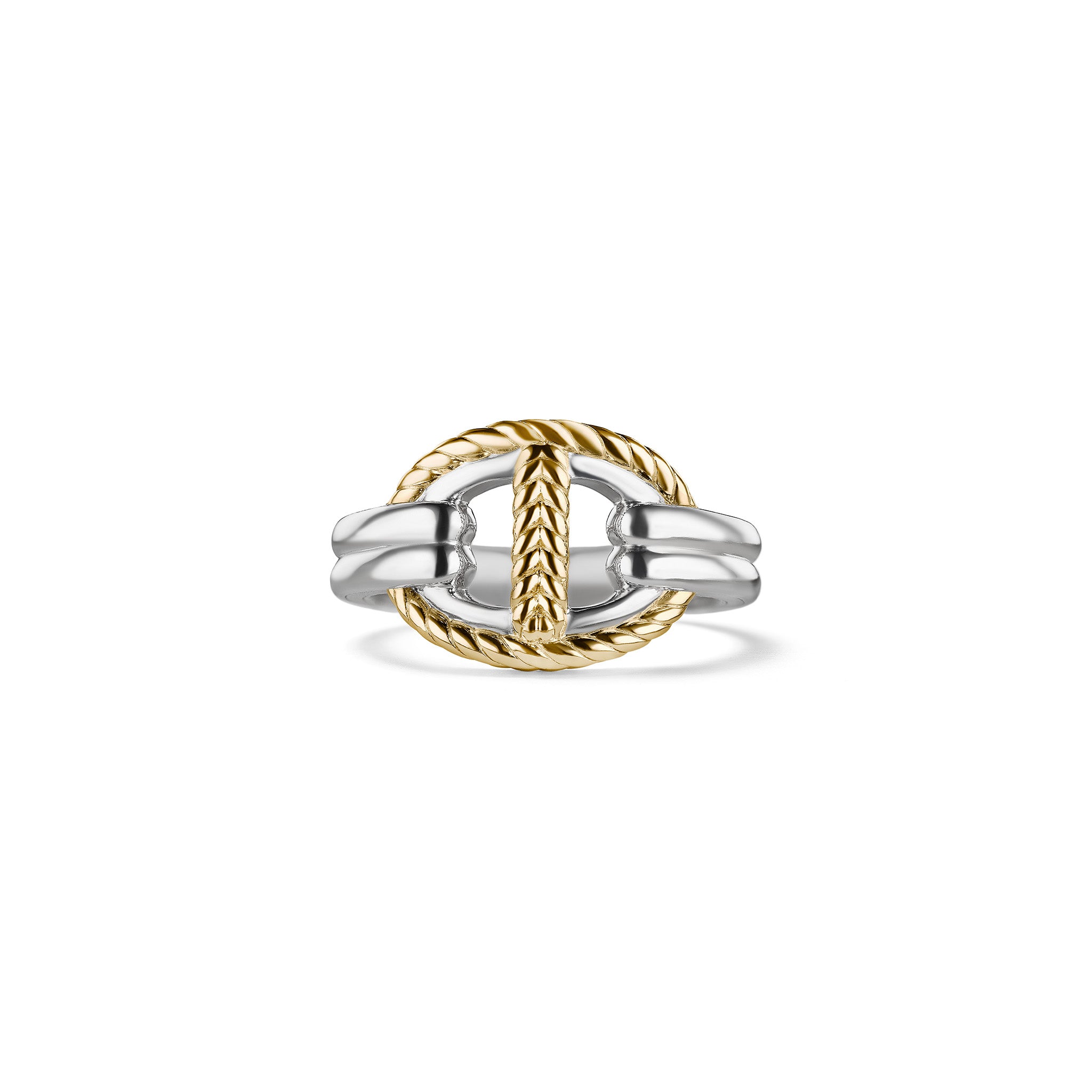 Vienna Single Link Ring with 18K Gold