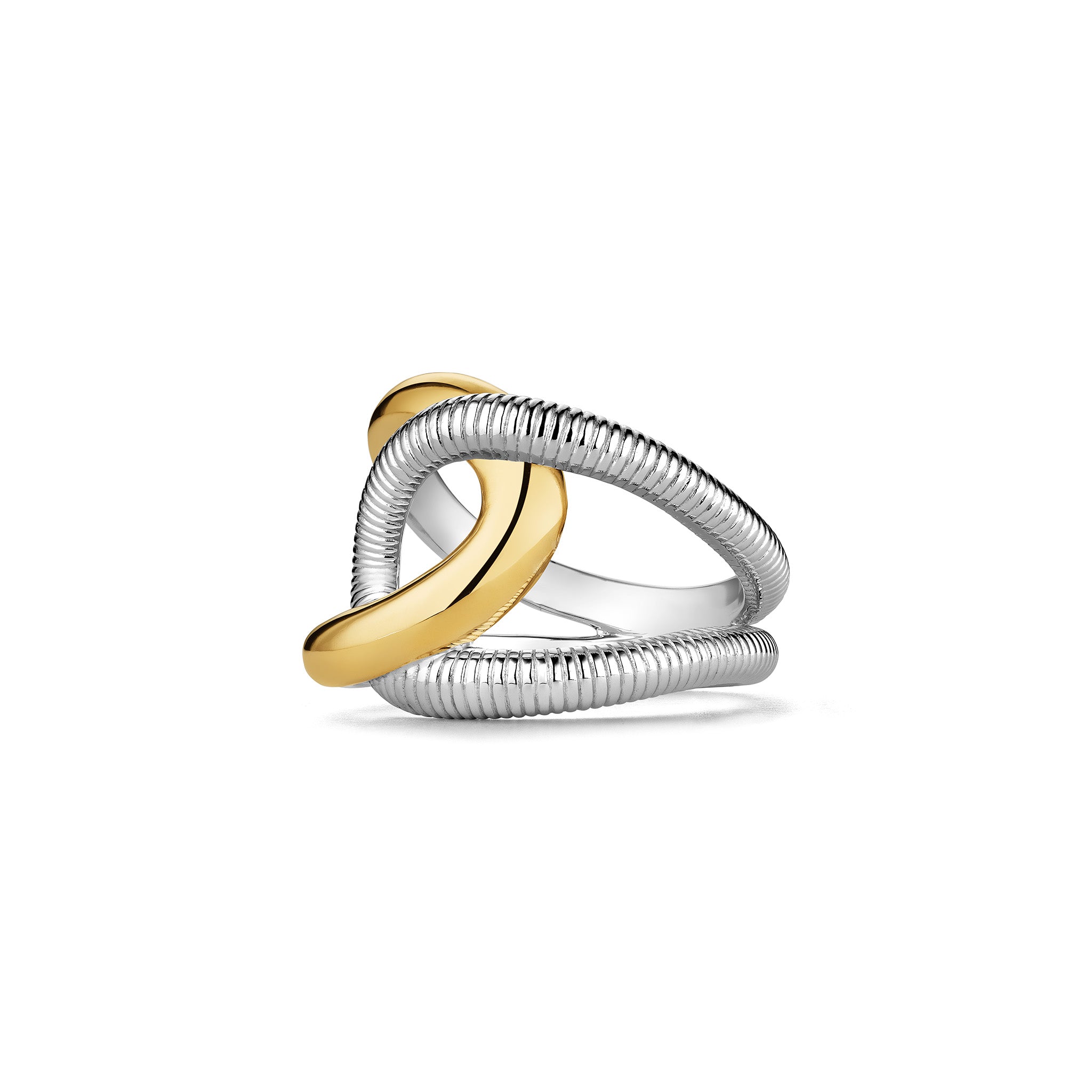 Eternity Embrace Ring with 18K Gold