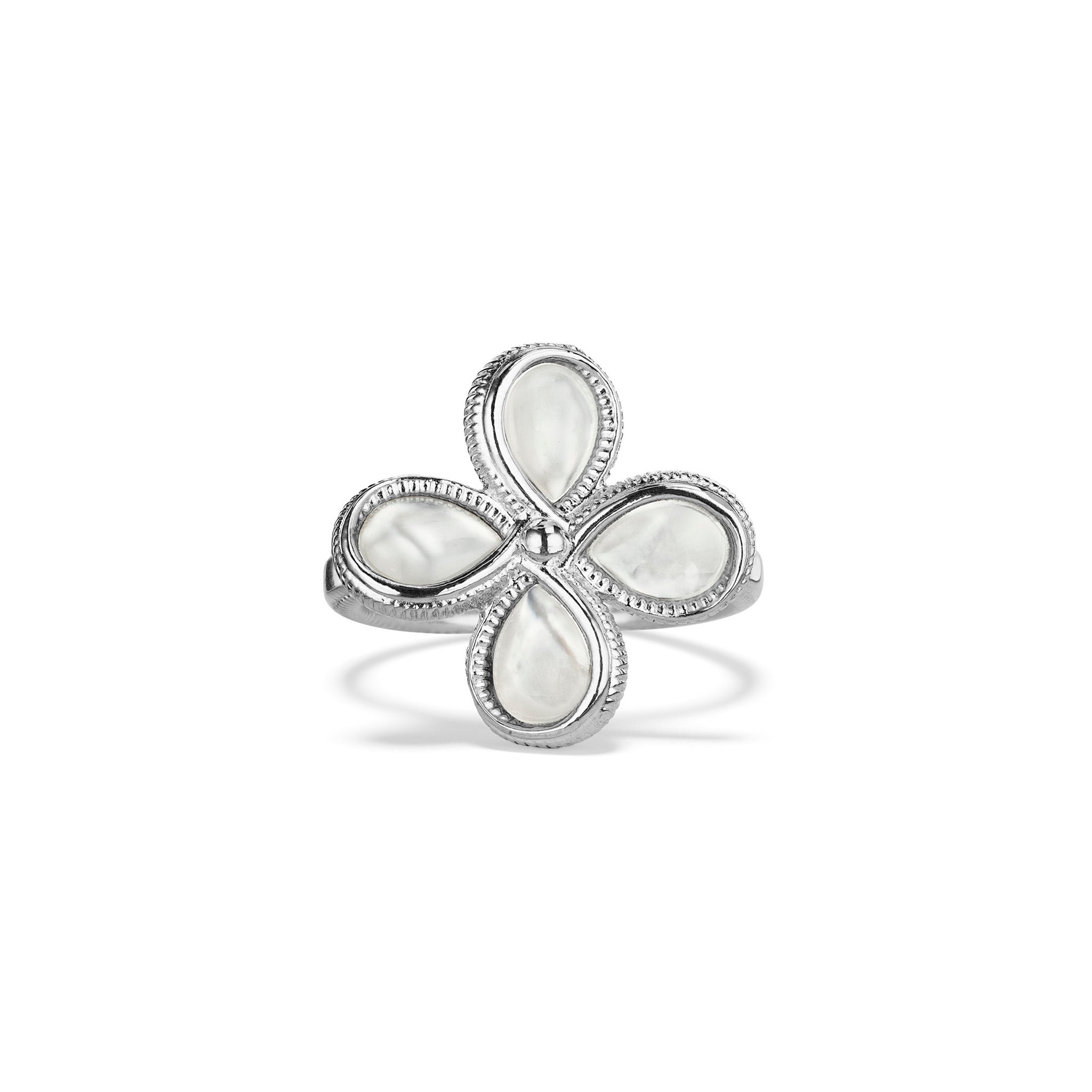 Jardin Flower Ring With Mother Of Pearl