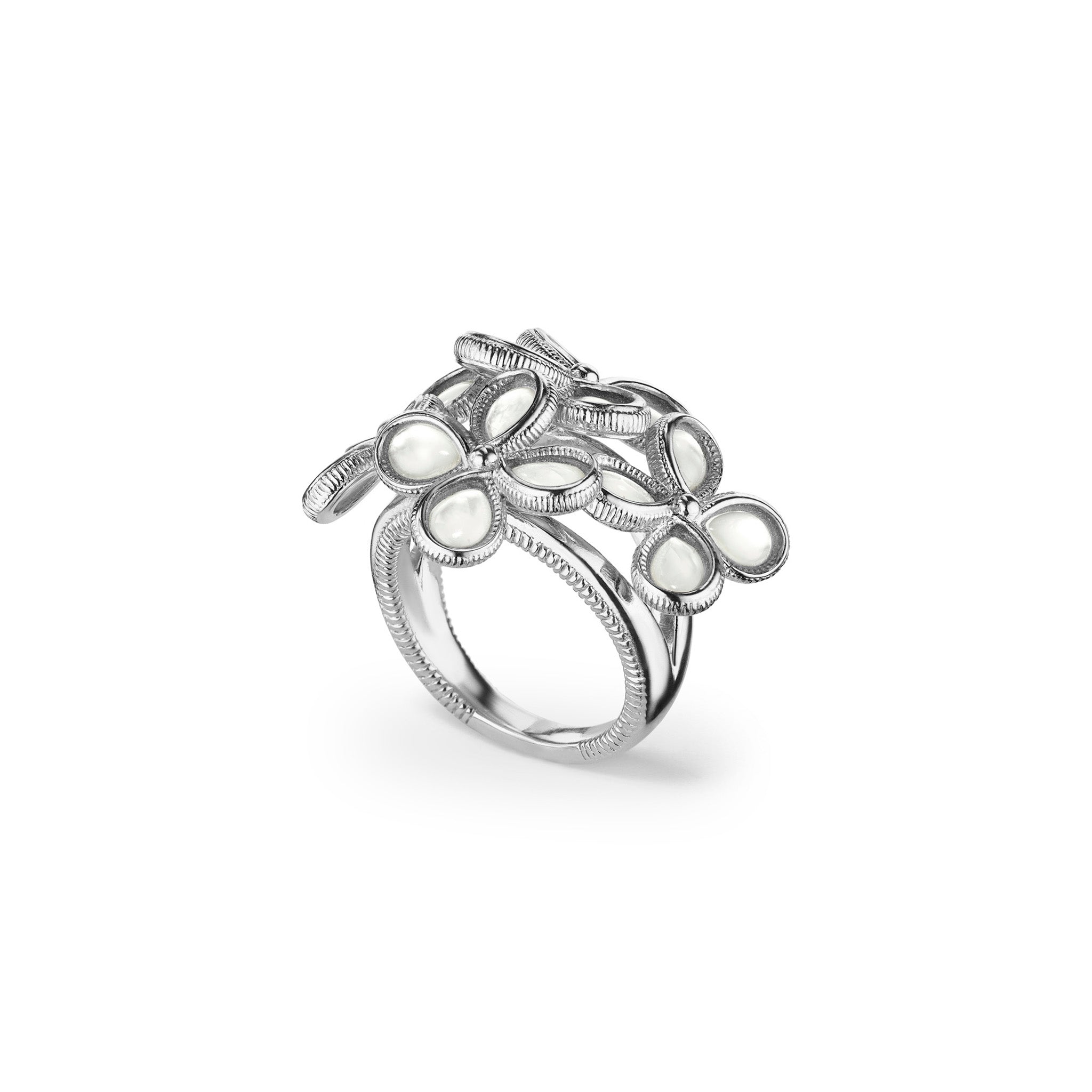 Jardin Bouquet Ring with Mother of Pearl