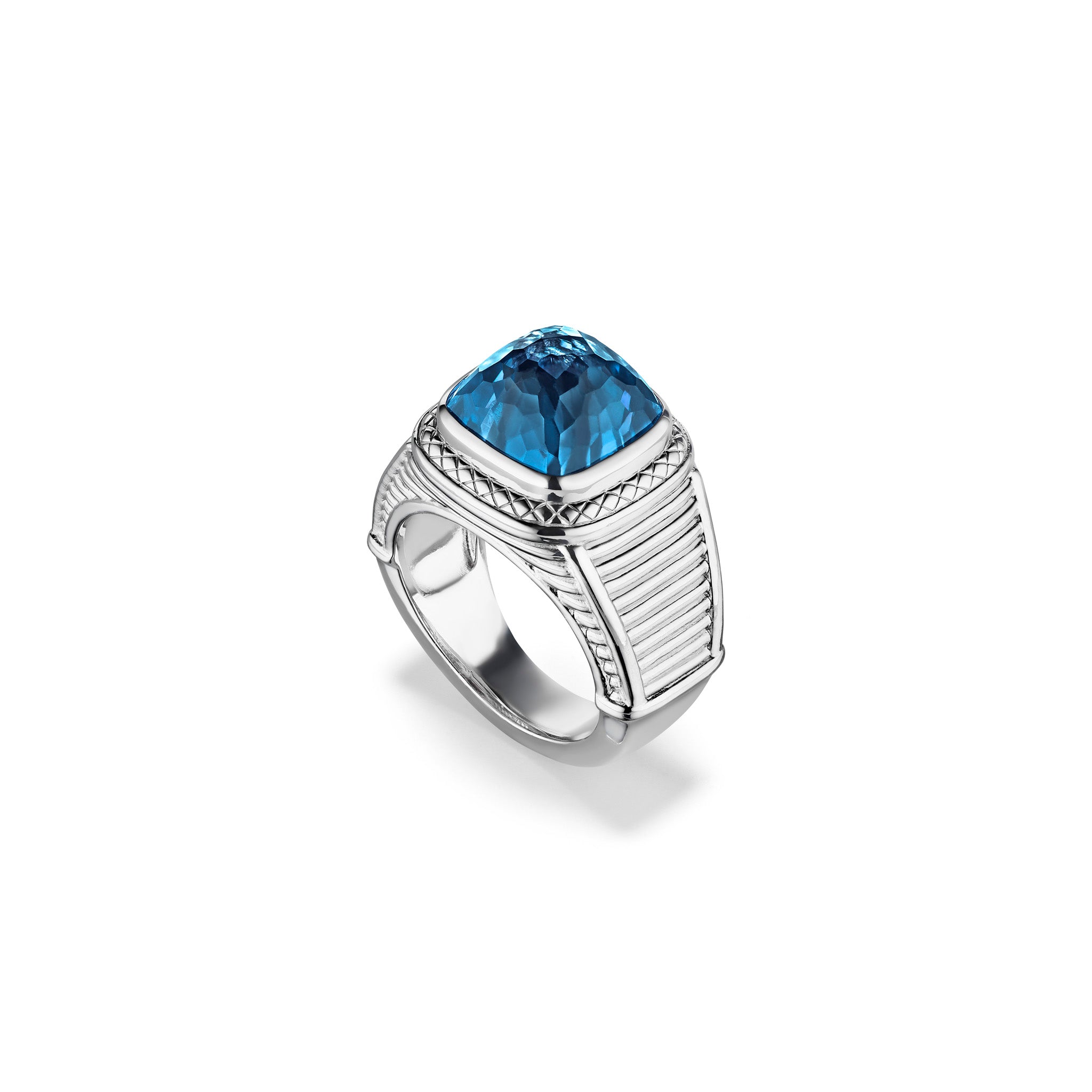 Cassandre Ring with London Blue Topaz