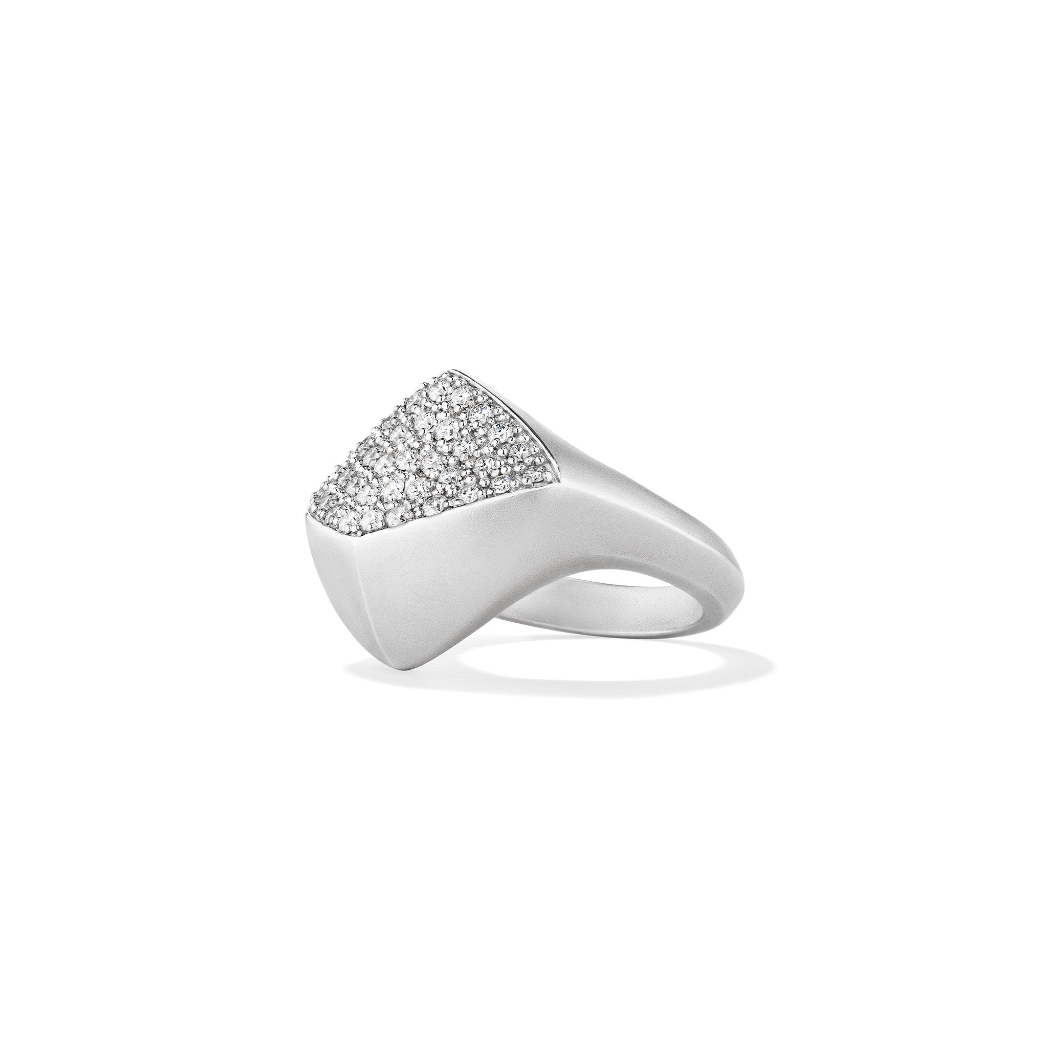 Iris Ring with Diamonds