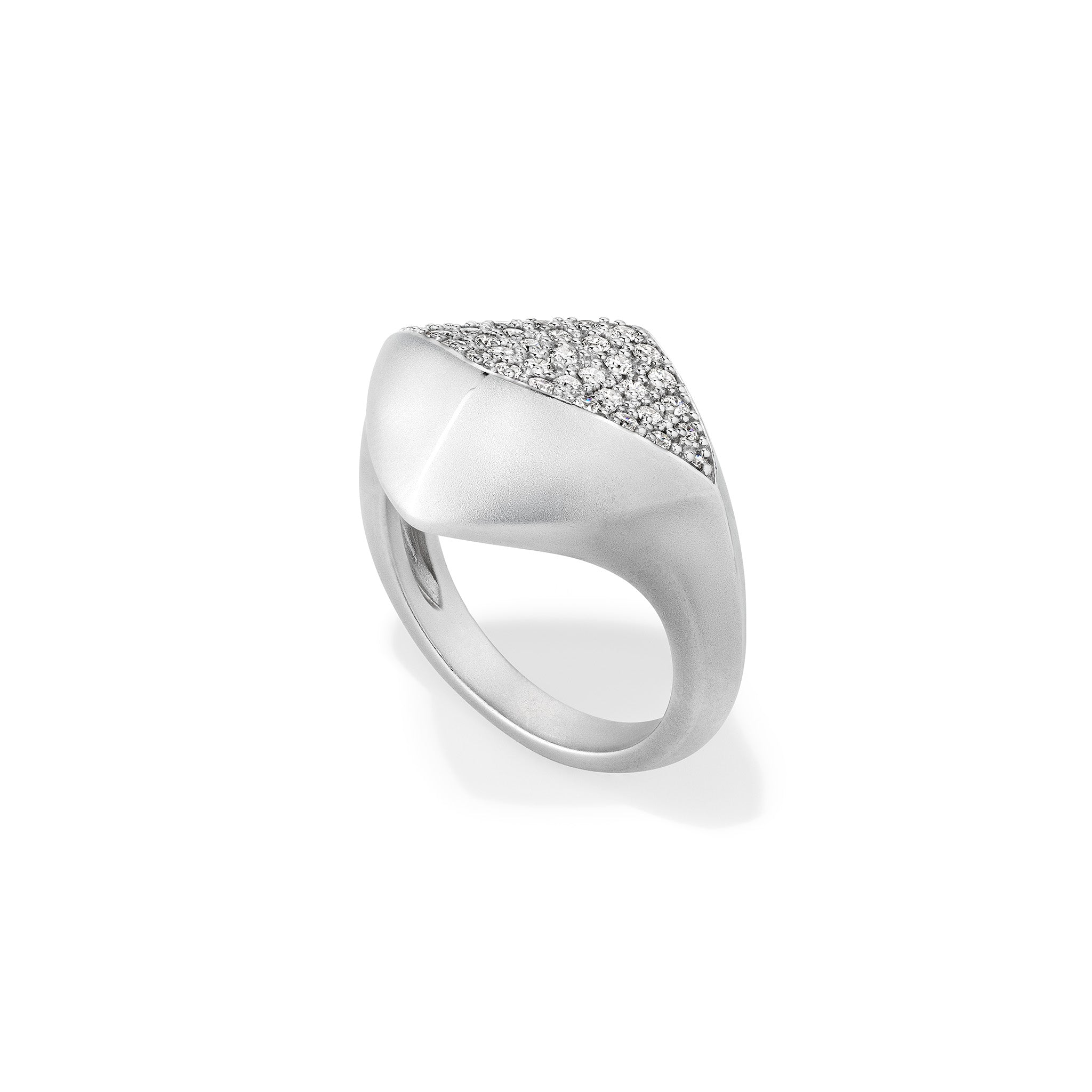 Iris Ring with Diamonds