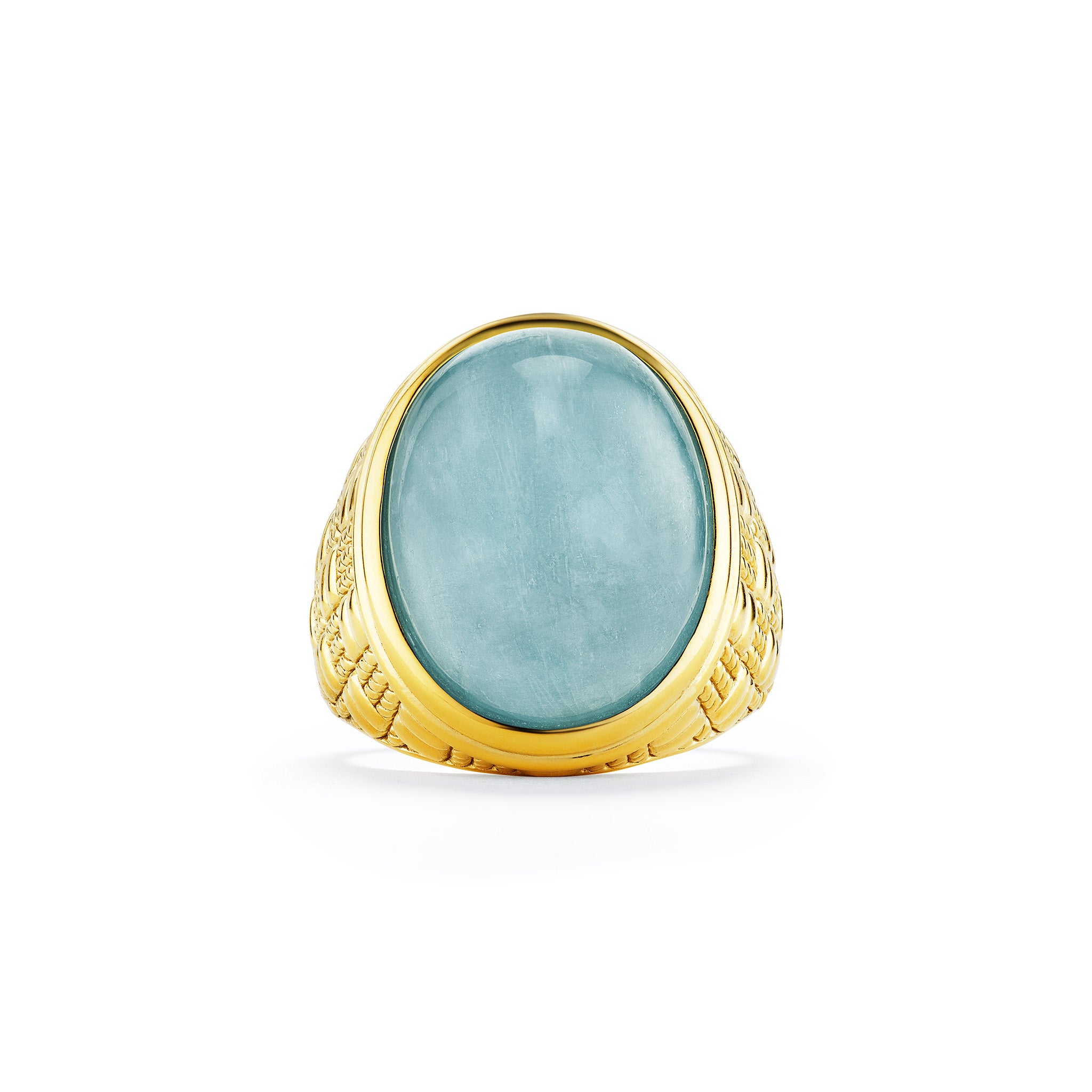 Ocean Reef Ring with Aquamarine in 18K Gold Vermeil