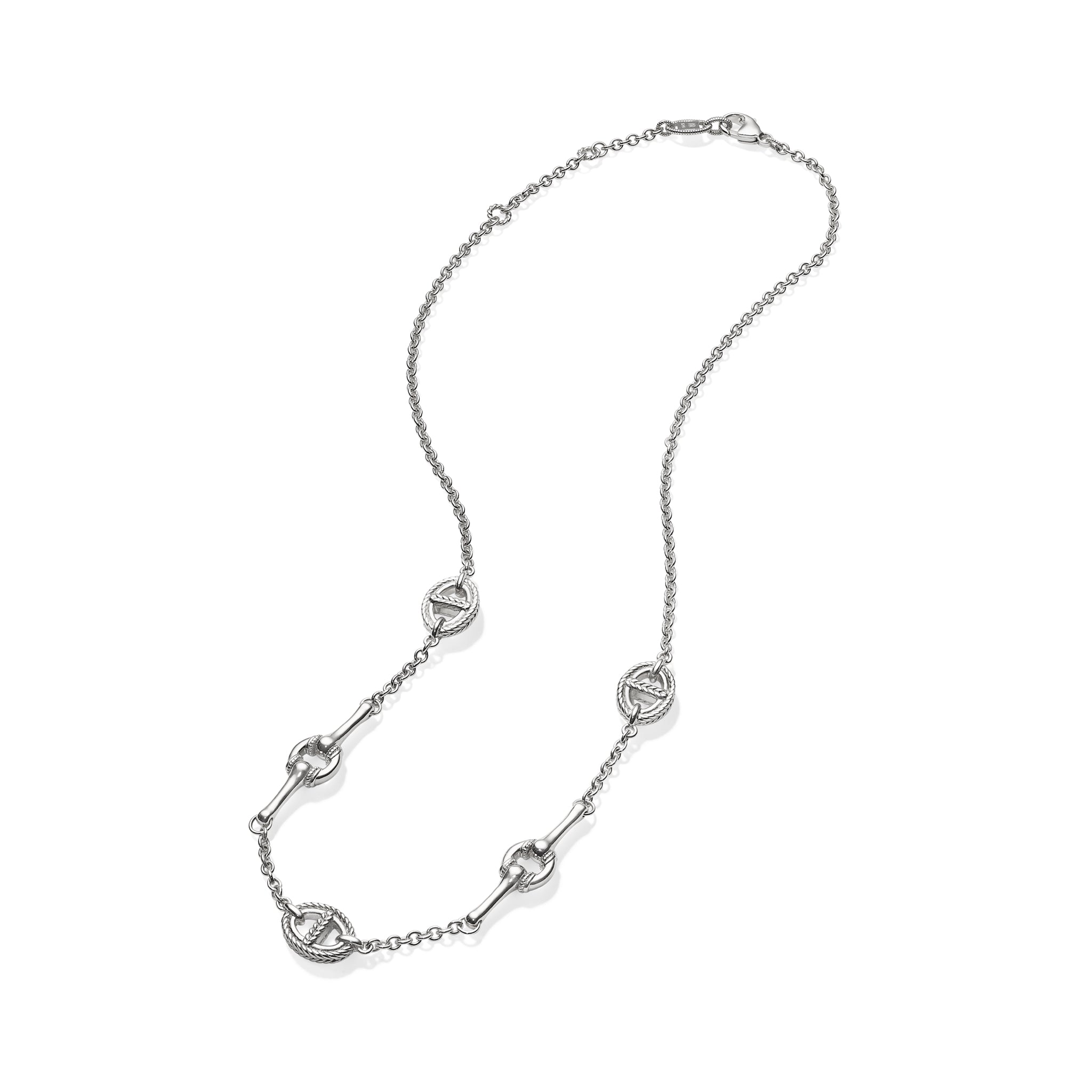 Two-Tone 18K Gold & Sterling Silver Station Necklace – Savvy Cie Jewels