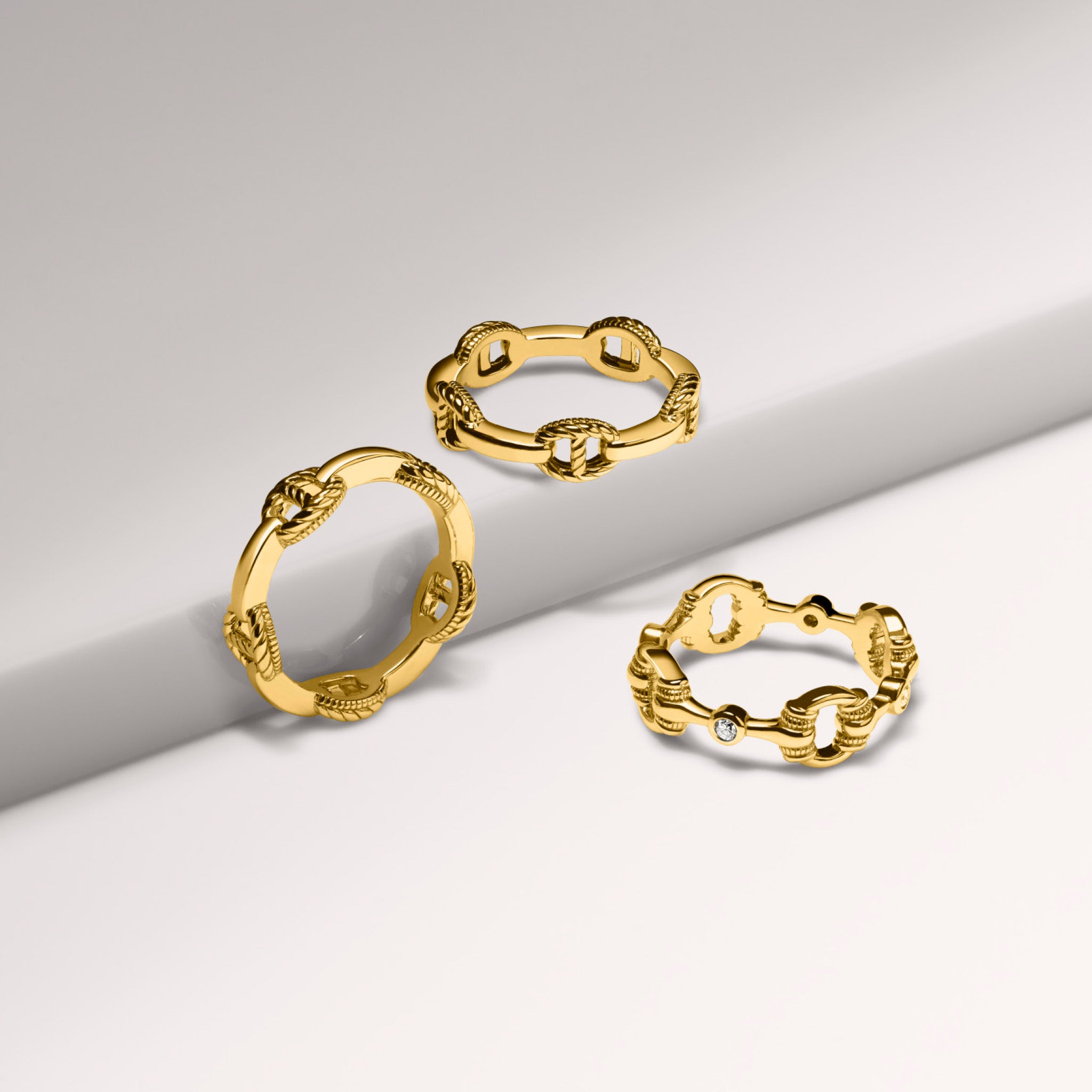 Vienna Stack Ring in 18K
