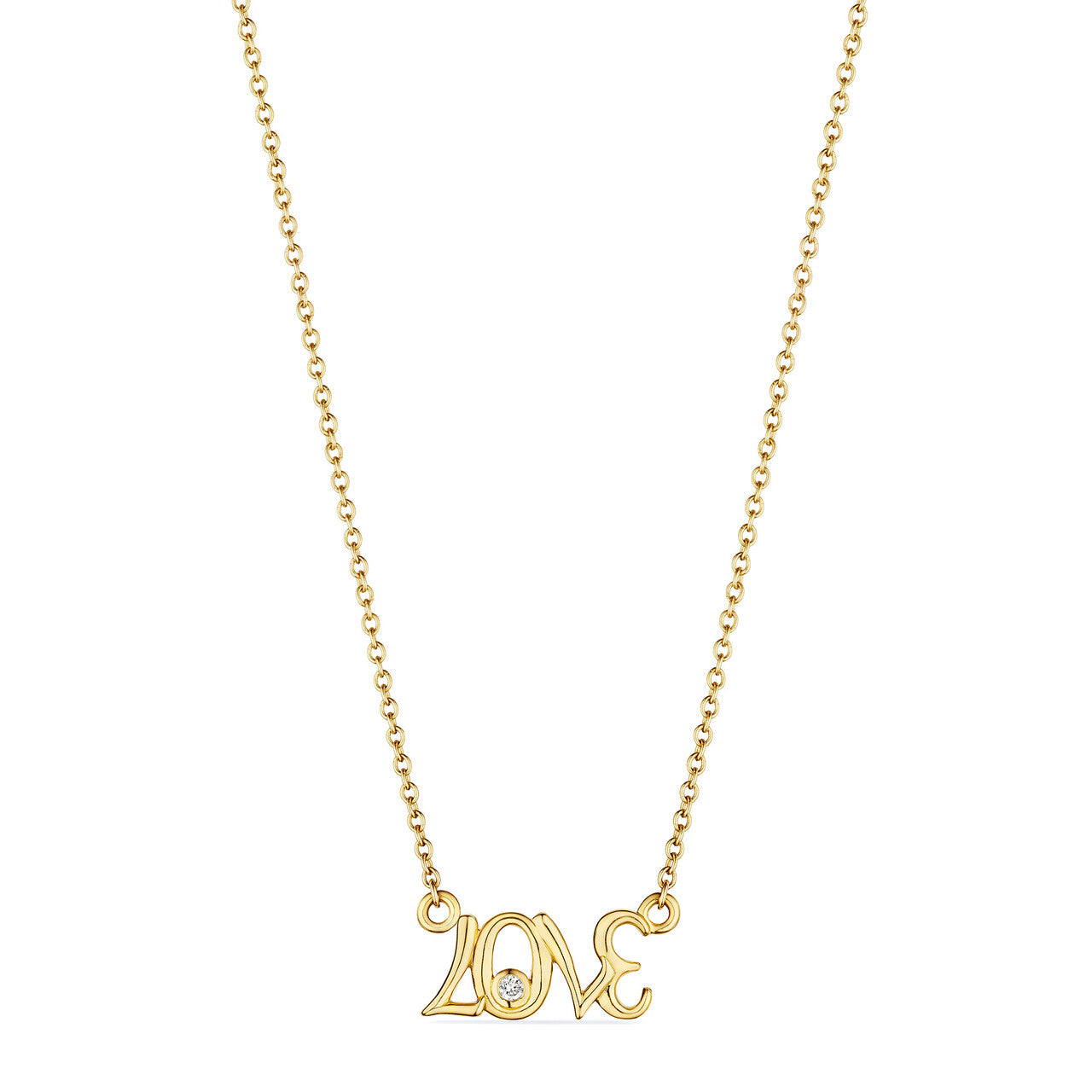 Eros Love Necklace With Diamonds In 18K